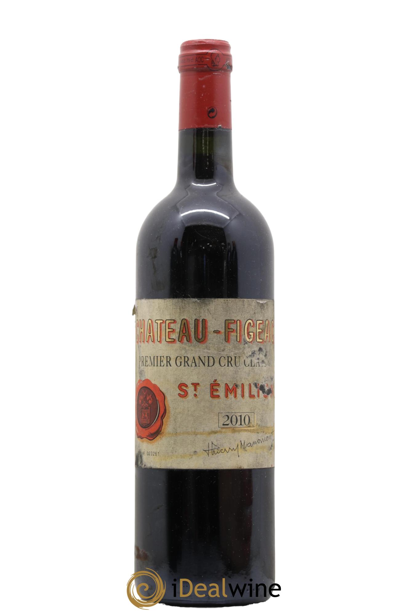 Château Figeac 1er Grand Cru Classé A 2010 - Lot de 1 bouteille - 0