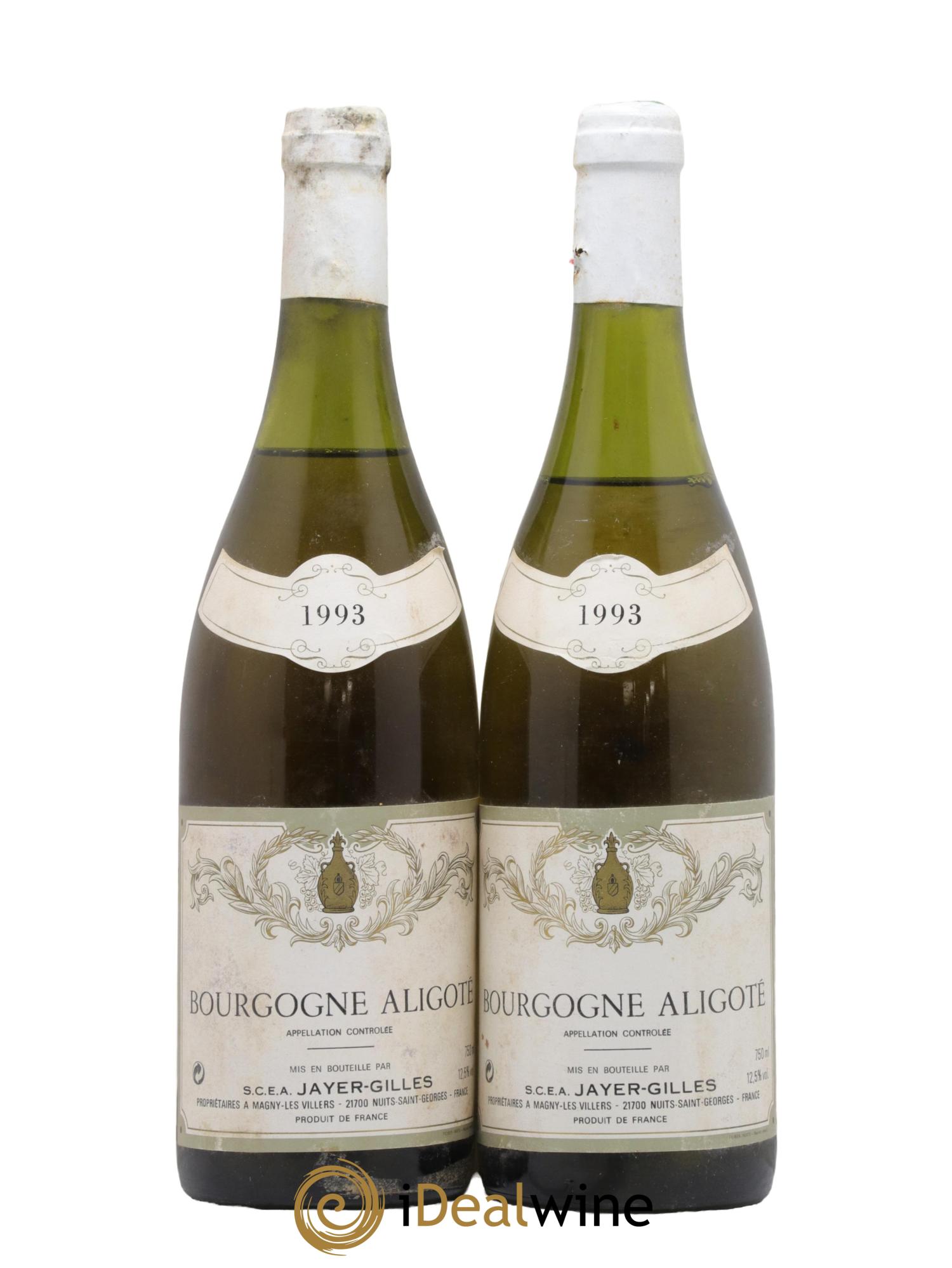 Bourgogne Aligote Jayer-Gilles 1993 - Posten von 2 Flaschen - 0