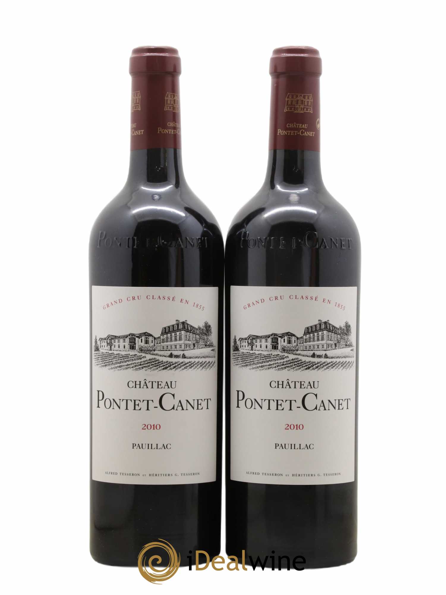 Château Pontet Canet 5ème Grand Cru Classé 2010 - Lotto di 2 bottiglie - 0