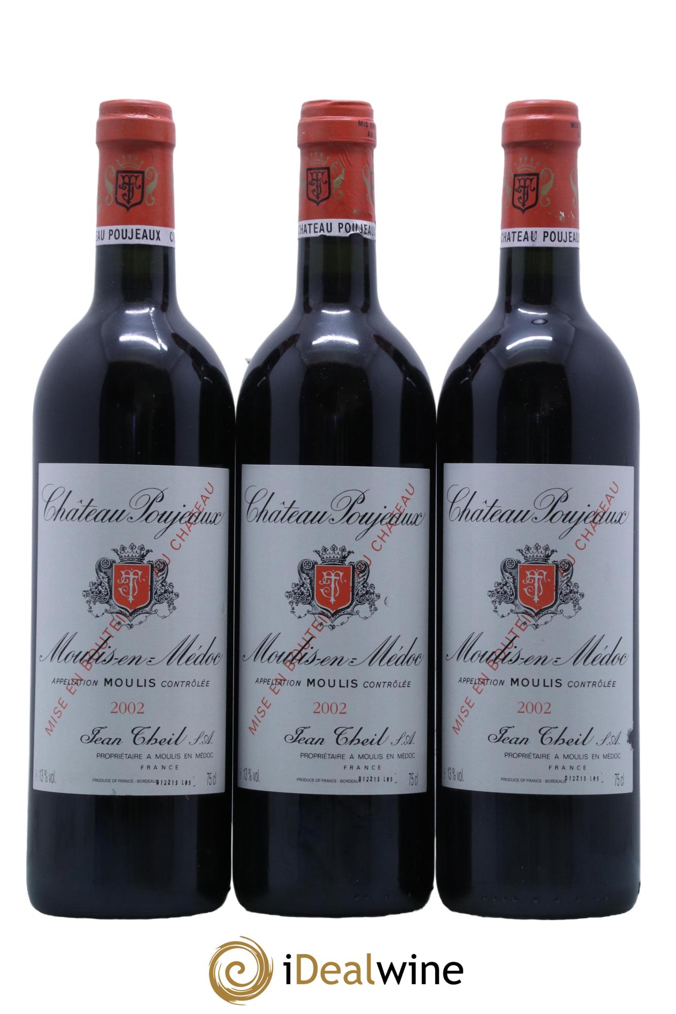 Château Poujeaux  2002 - Lot of 12 bottles - 3