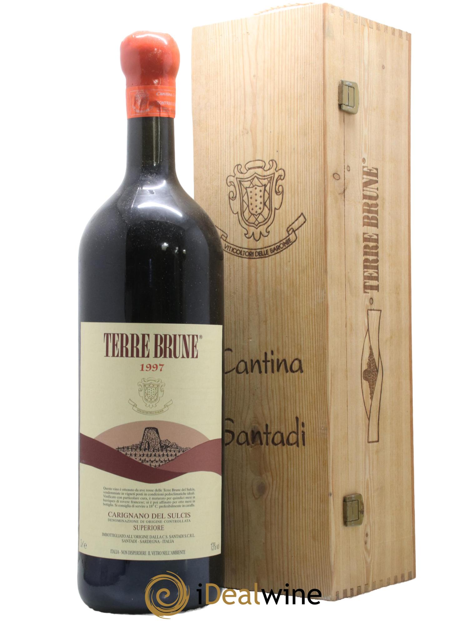 Sardaigne Carignano del Sulcis DOC Terre Brune Cantina di Santadi 1997 - Lotto di 1 jéroboam - 0