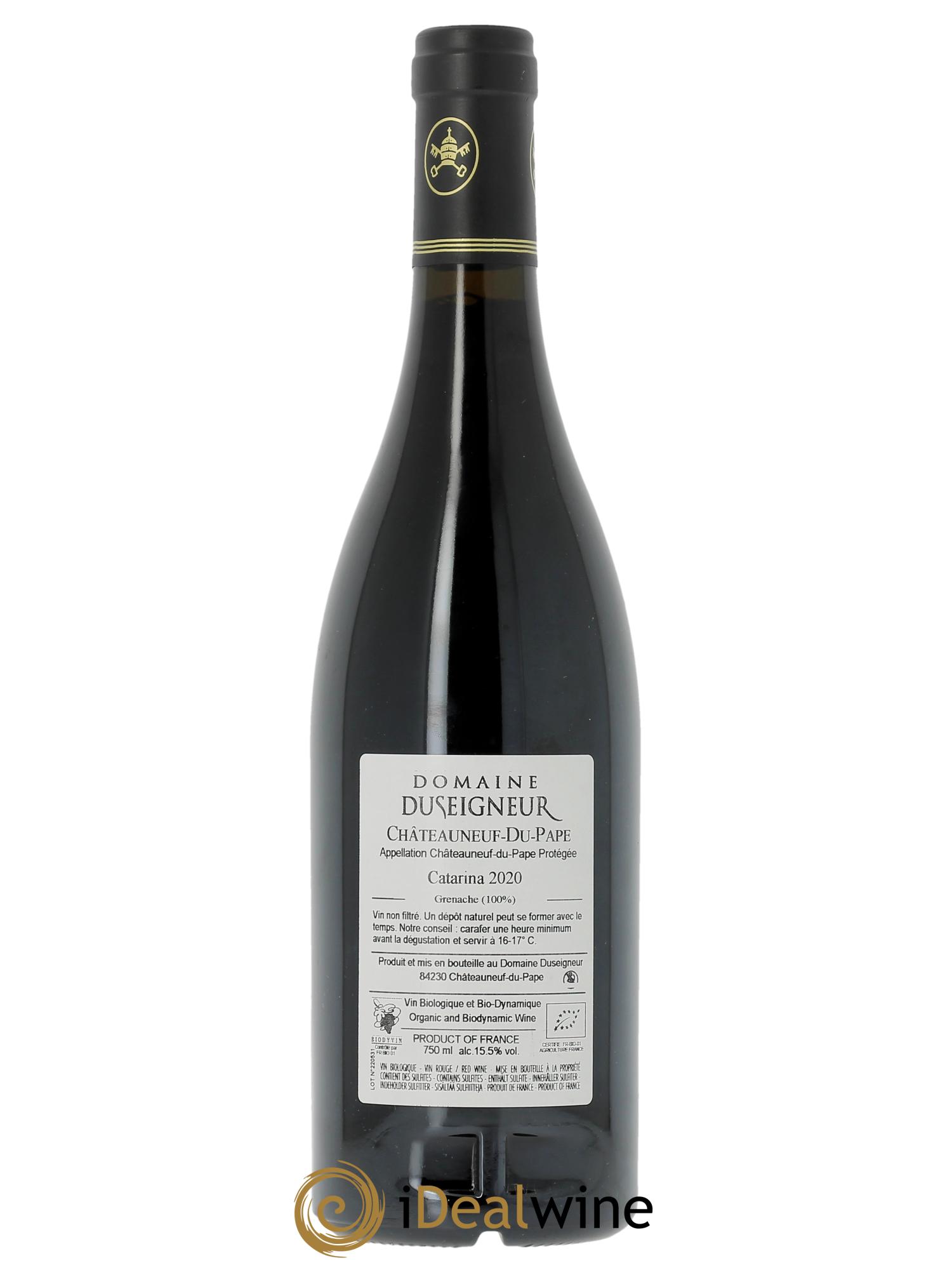 Châteauneuf-du-Pape Cuvée Catarina Domaine Duseigneur 2020 - Lot de 1 bouteille - 1