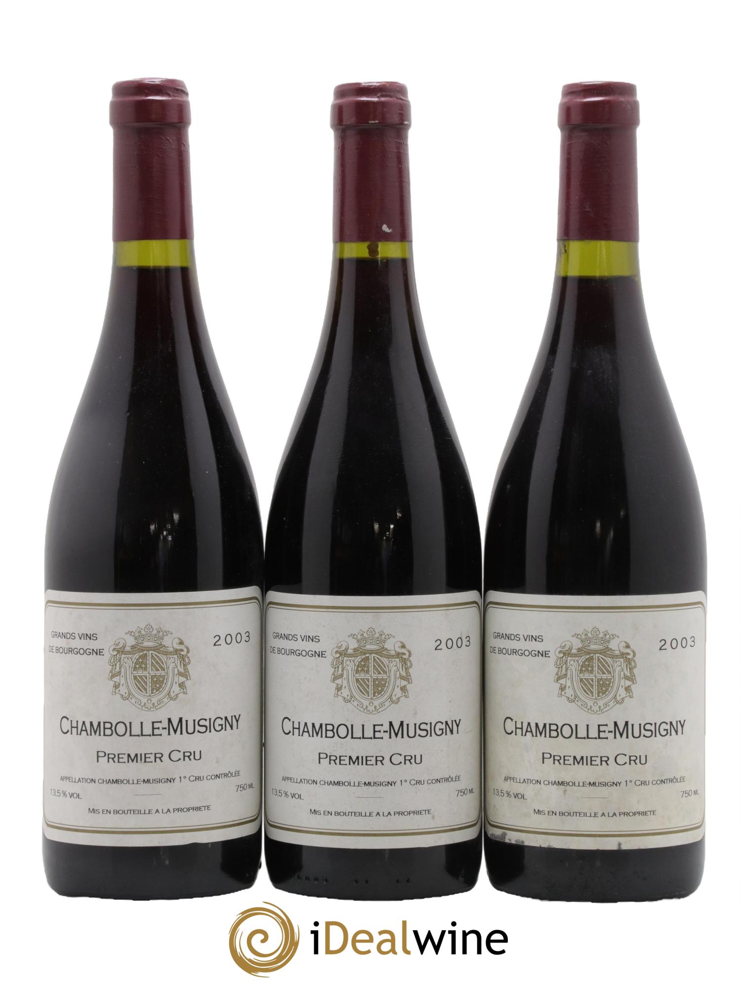 Chambolle-Musigny 1er Cru 2003 - Posten von 3 Flaschen - 0