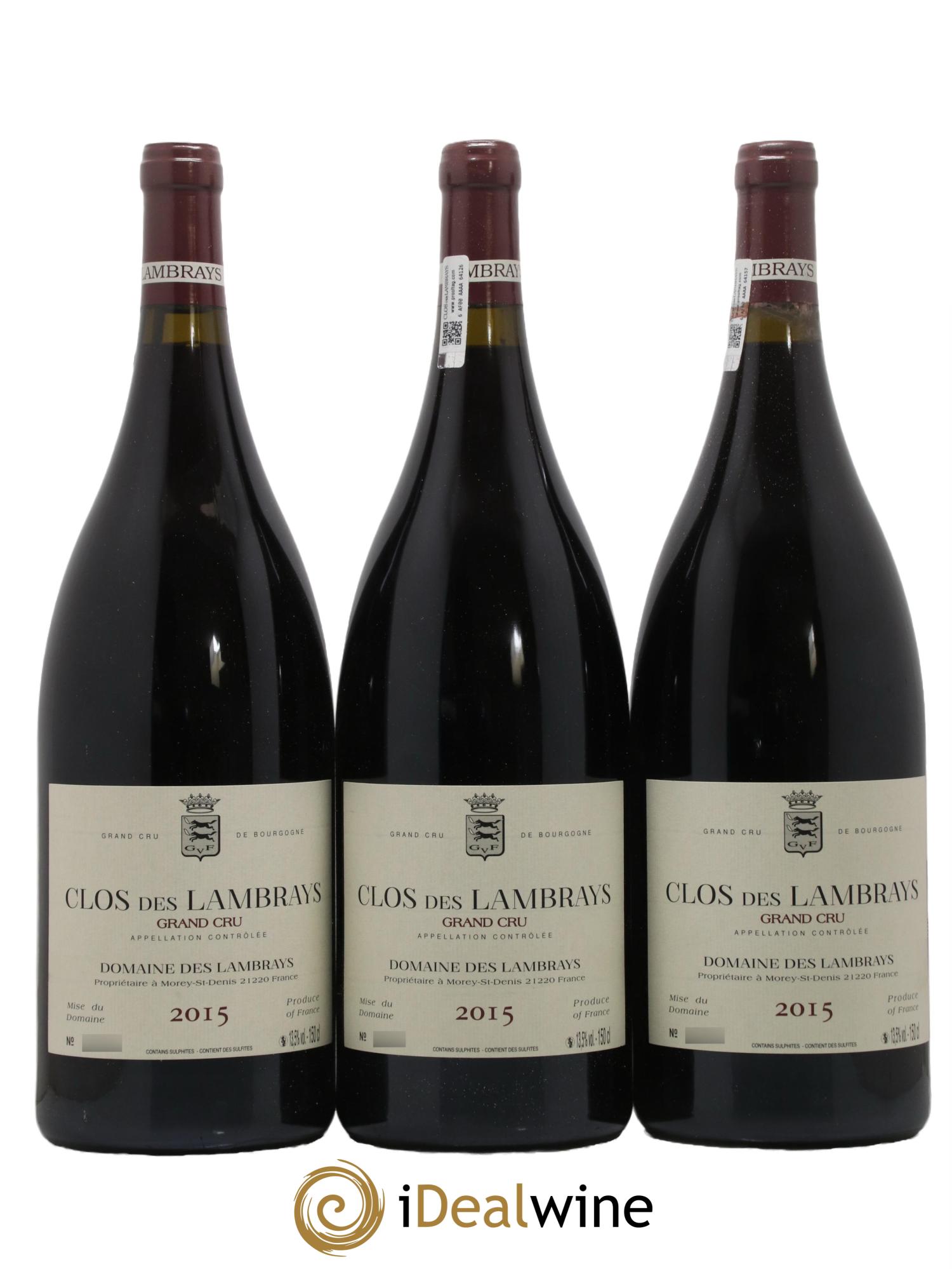 Clos des Lambrays Grand Cru Domaine des Lambrays 2015 - Lot de 3 magnums - 0