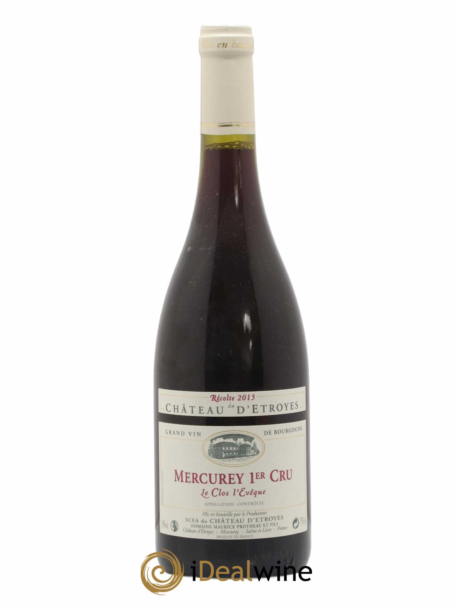 Mercurey 1er Cru Clos L'Eveque Château d'Etroyes 2015 - Lot of 1 bottle - 0