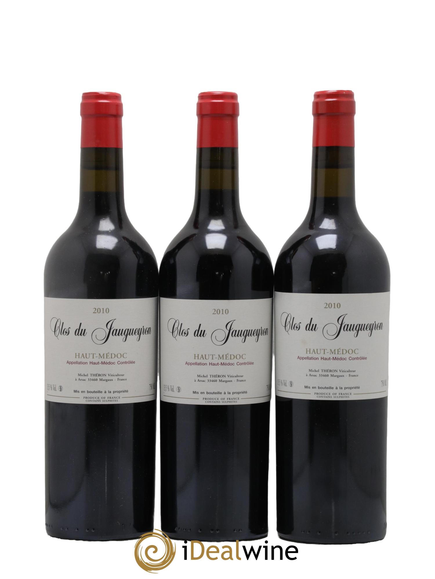 Clos du Jaugueyron 2010 - Posten von 3 Flaschen - 0