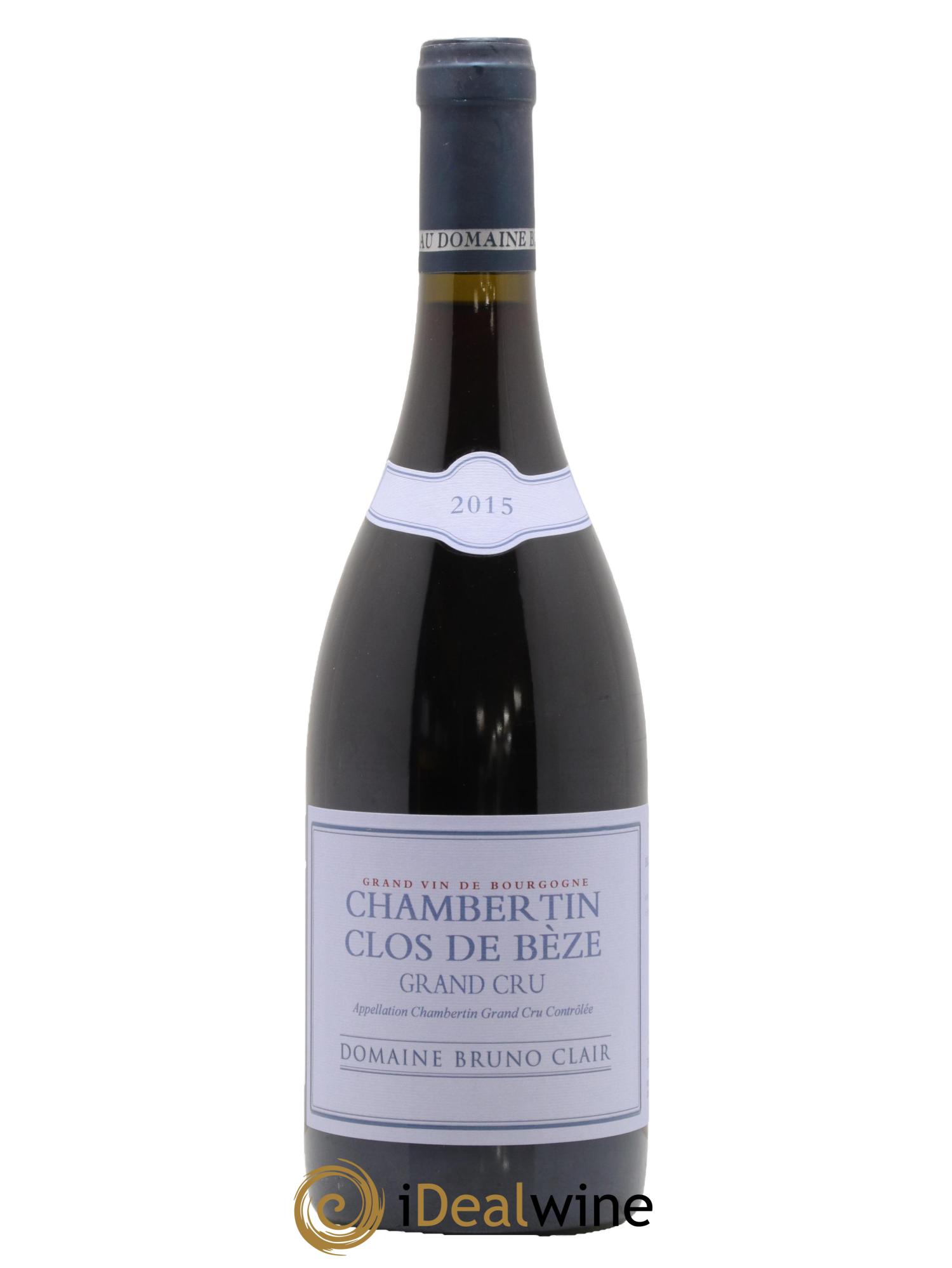 Chambertin Clos de Bèze Grand Cru Bruno Clair (Domaine) 2015 - Lot de 1 bouteille - 0