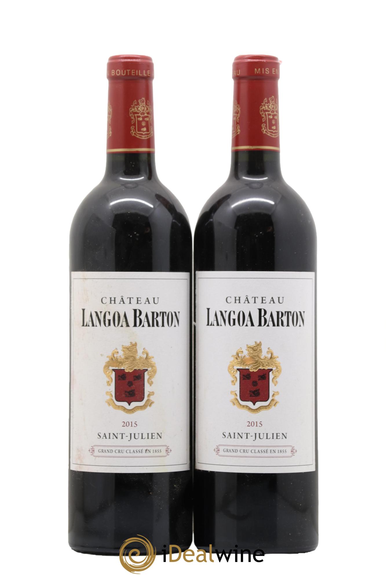 Château Langoa Barton 3ème Grand Cru Classé 2015 - Lot de 2 bouteilles - 0