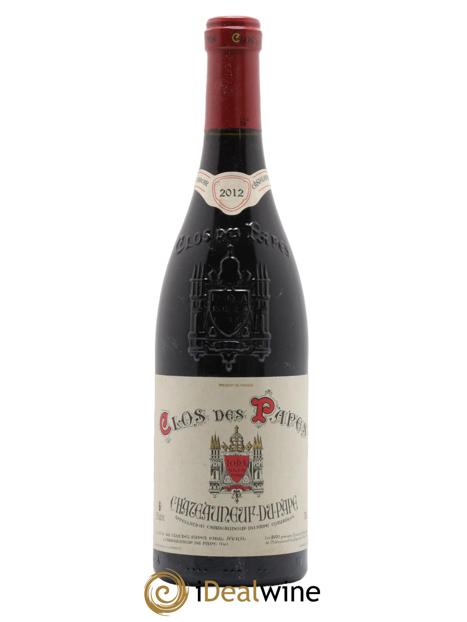 Châteauneuf-du-Pape Clos des Papes - Paul Avril 2012 - Posten von 1 Flasche - 0