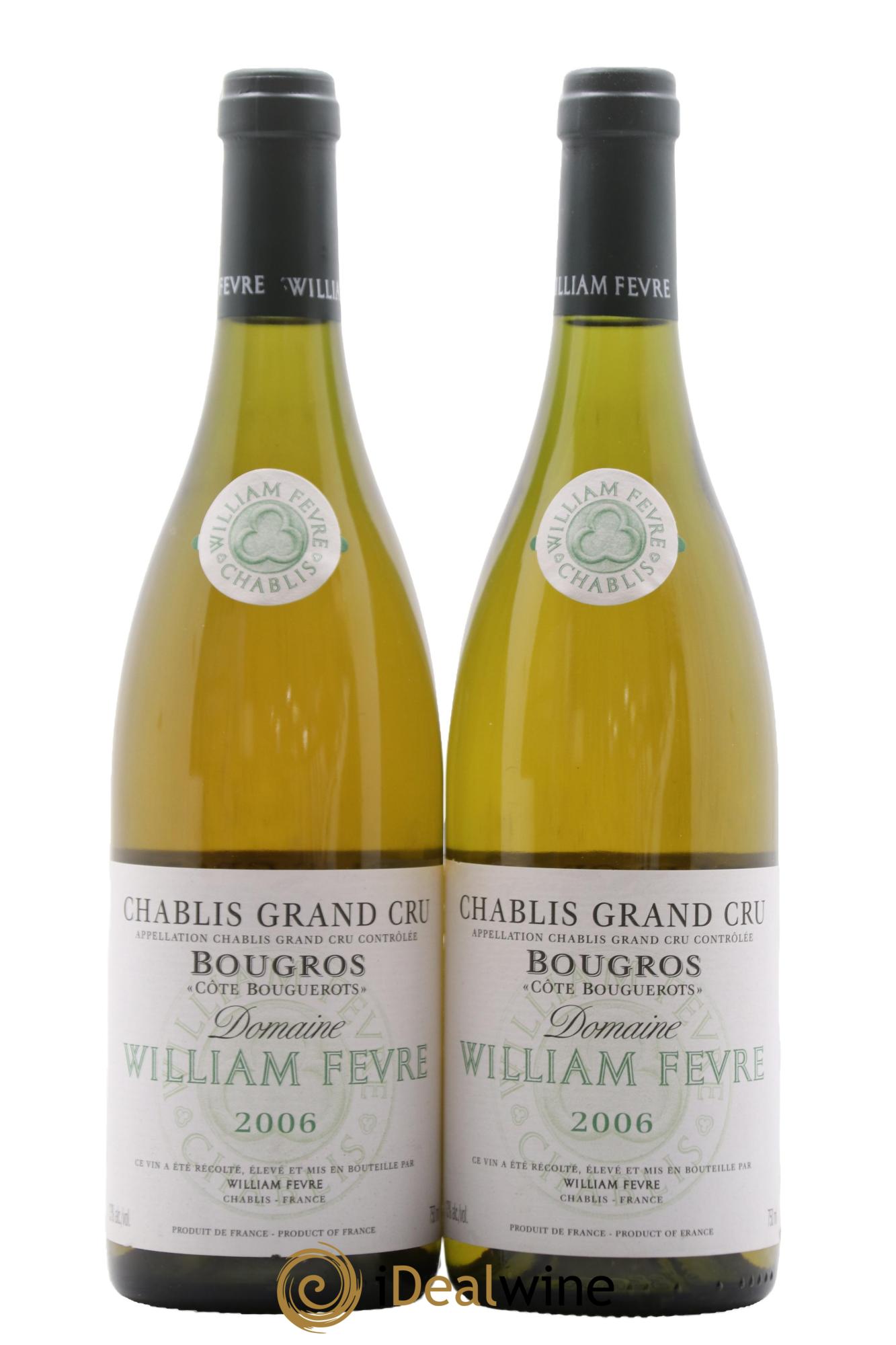 Chablis Grand Cru Bougros William Fèvre 2006 - Lot of 2 bottles - 0