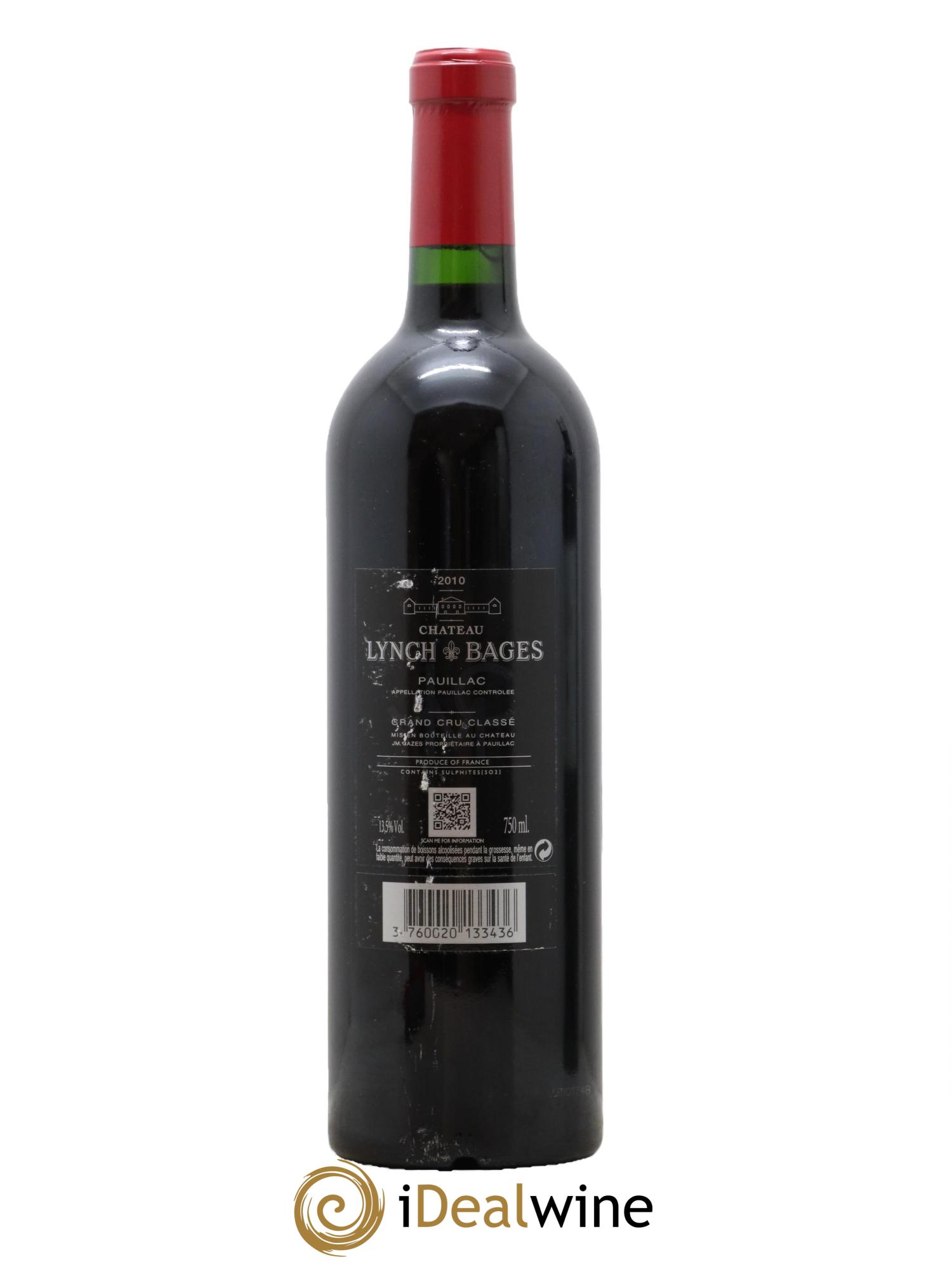 Château Lynch Bages 5ème Grand Cru Classé 2010 - Lot de 1 bouteille - 1