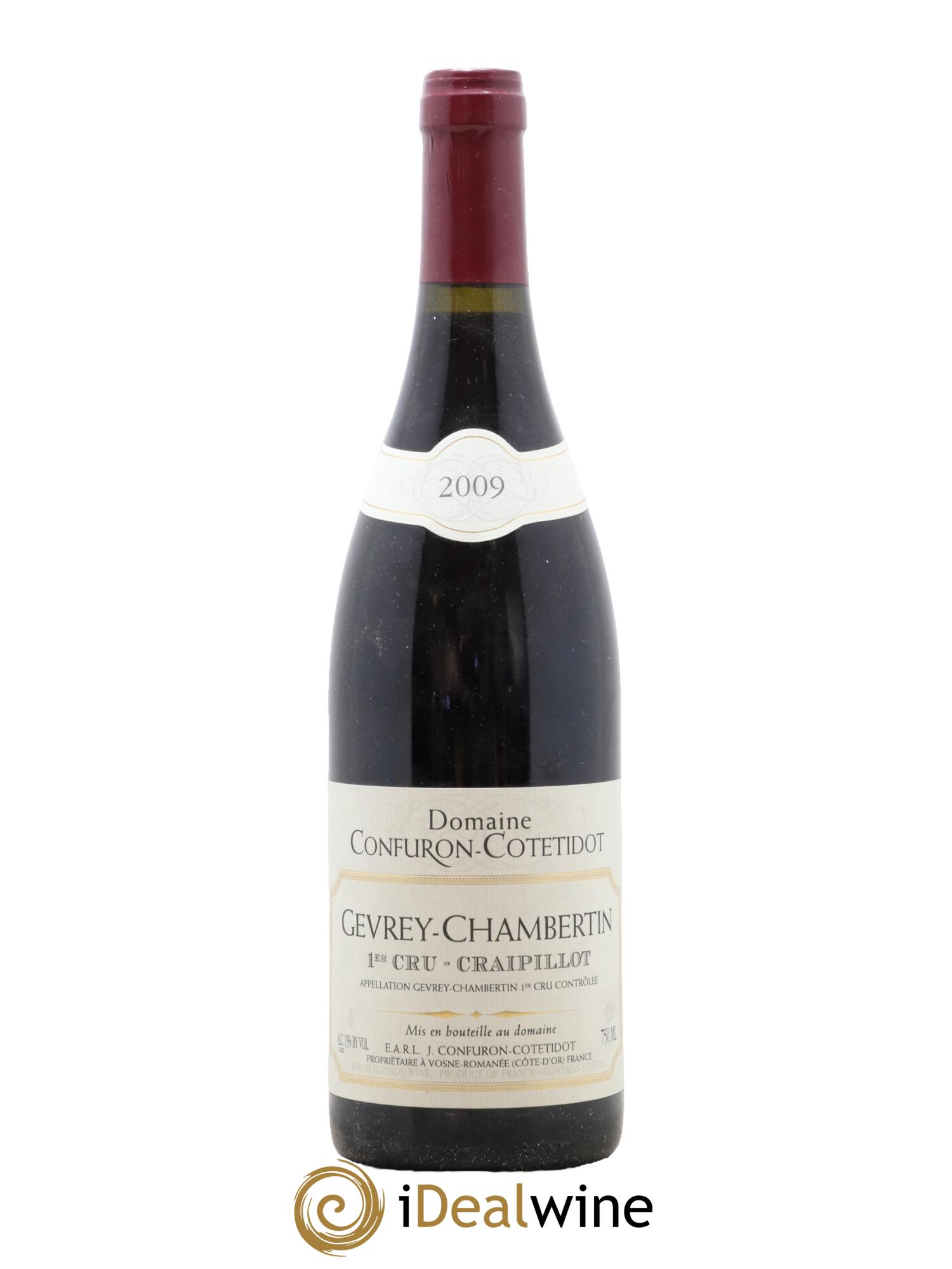 Gevrey-Chambertin 1er Cru Craipillot Confuron-Cotetidot 2009 - Lot de 1 bouteille - 0