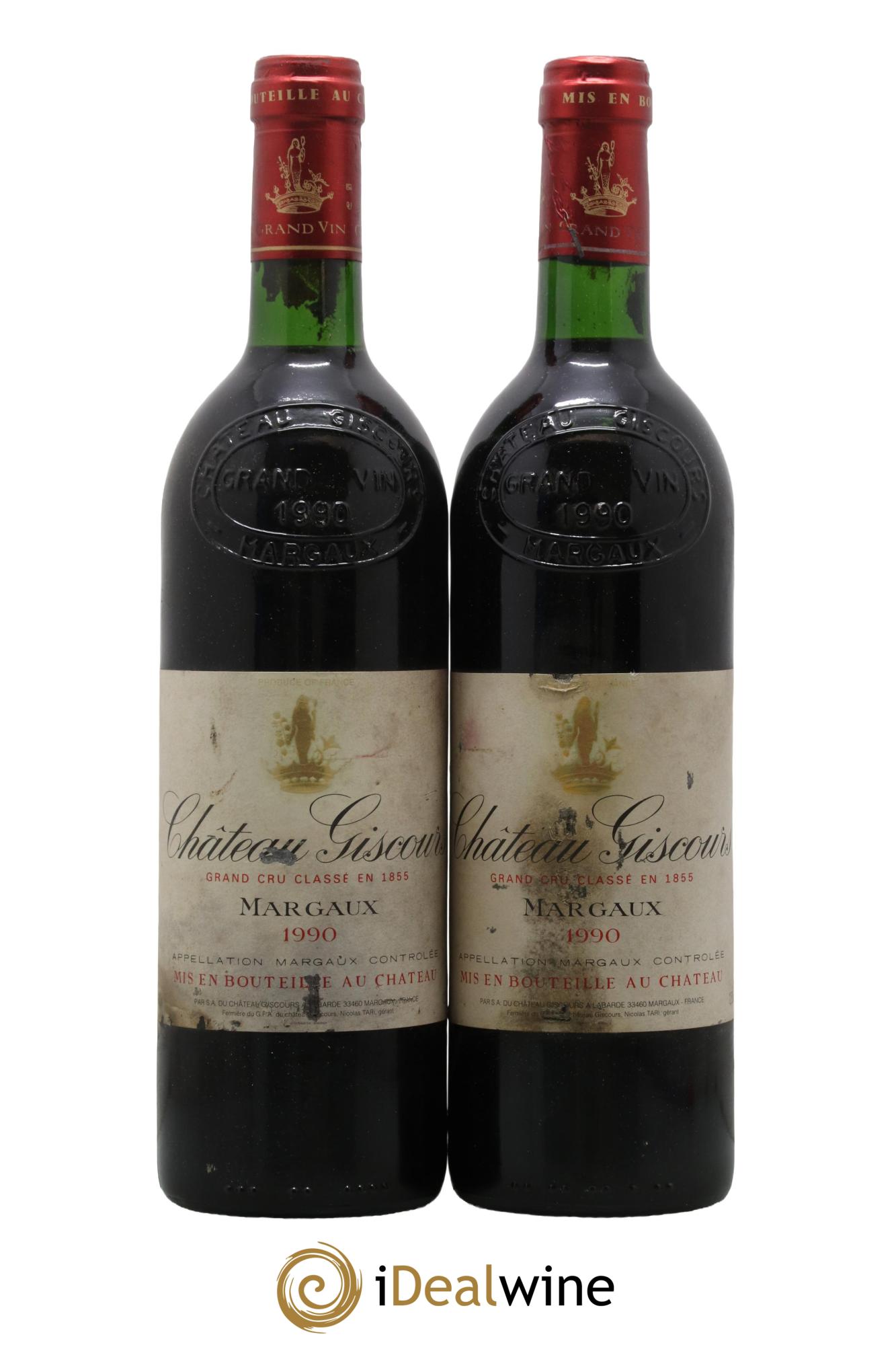 Château Giscours 3ème Grand Cru Classé 1990 - Lot of 2 bottles - 0