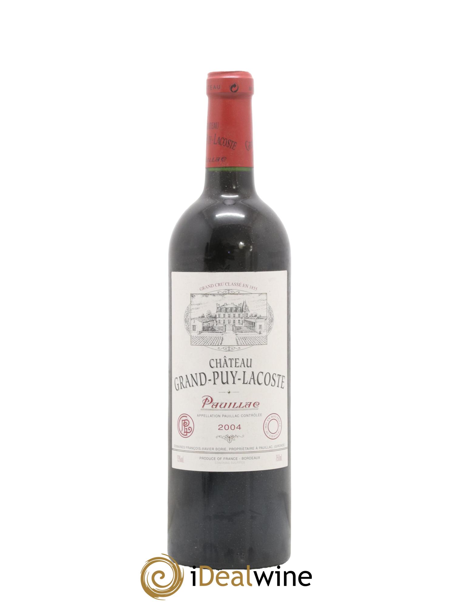 Château Grand Puy Lacoste 5ème Grand Cru Classé 2004 - Lotto di 1 bottiglia - 0