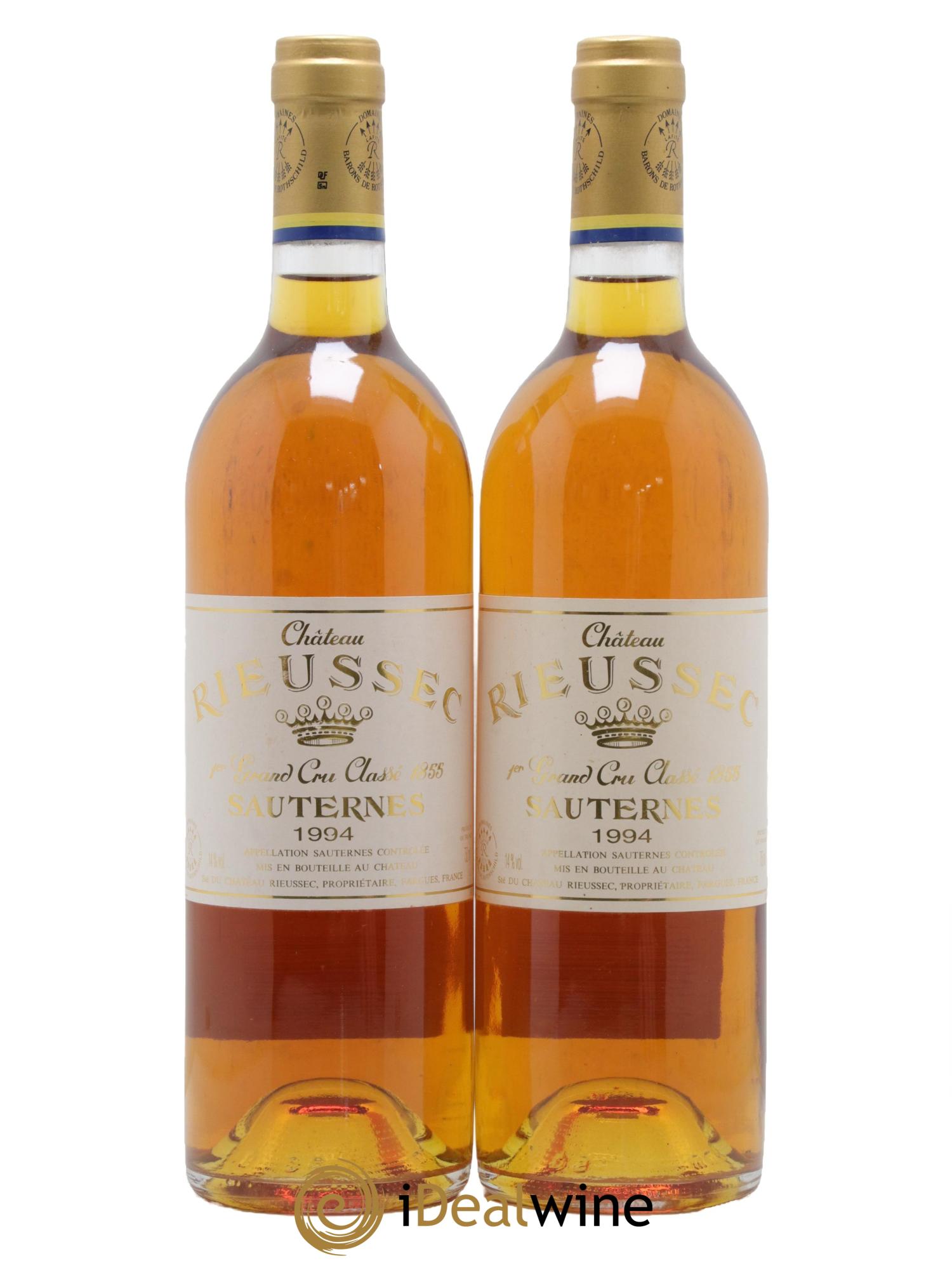 Château Rieussec 1er Grand Cru Classé 1994 - Lot de 2 bouteilles - 0