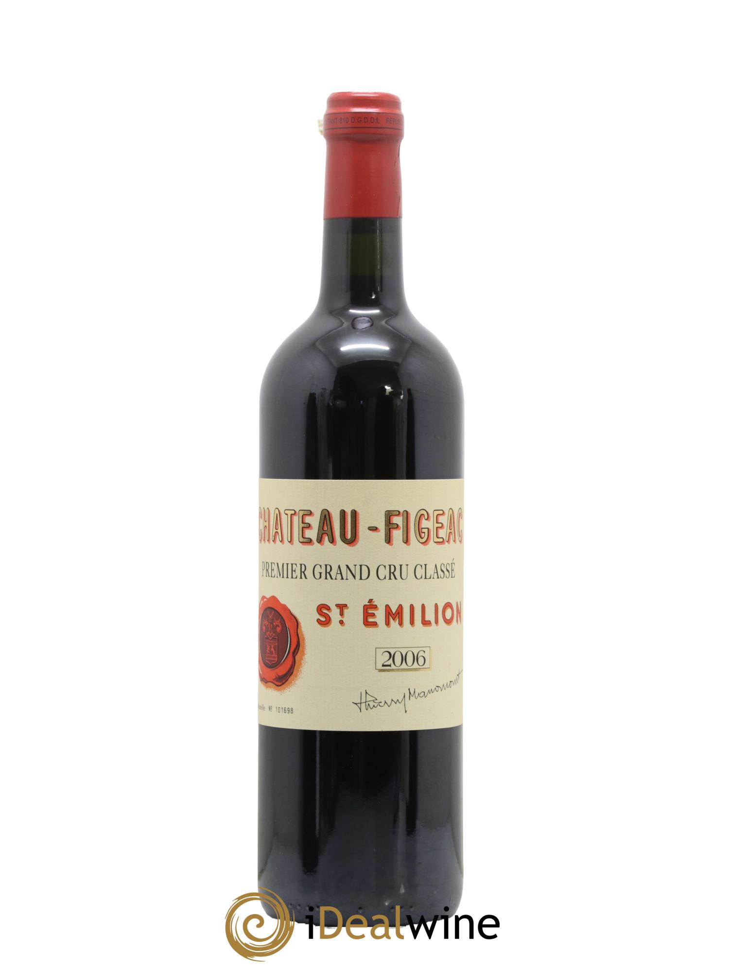 Château Figeac 1er Grand Cru Classé A 2006 - Lotto di 1 bottiglia - 0