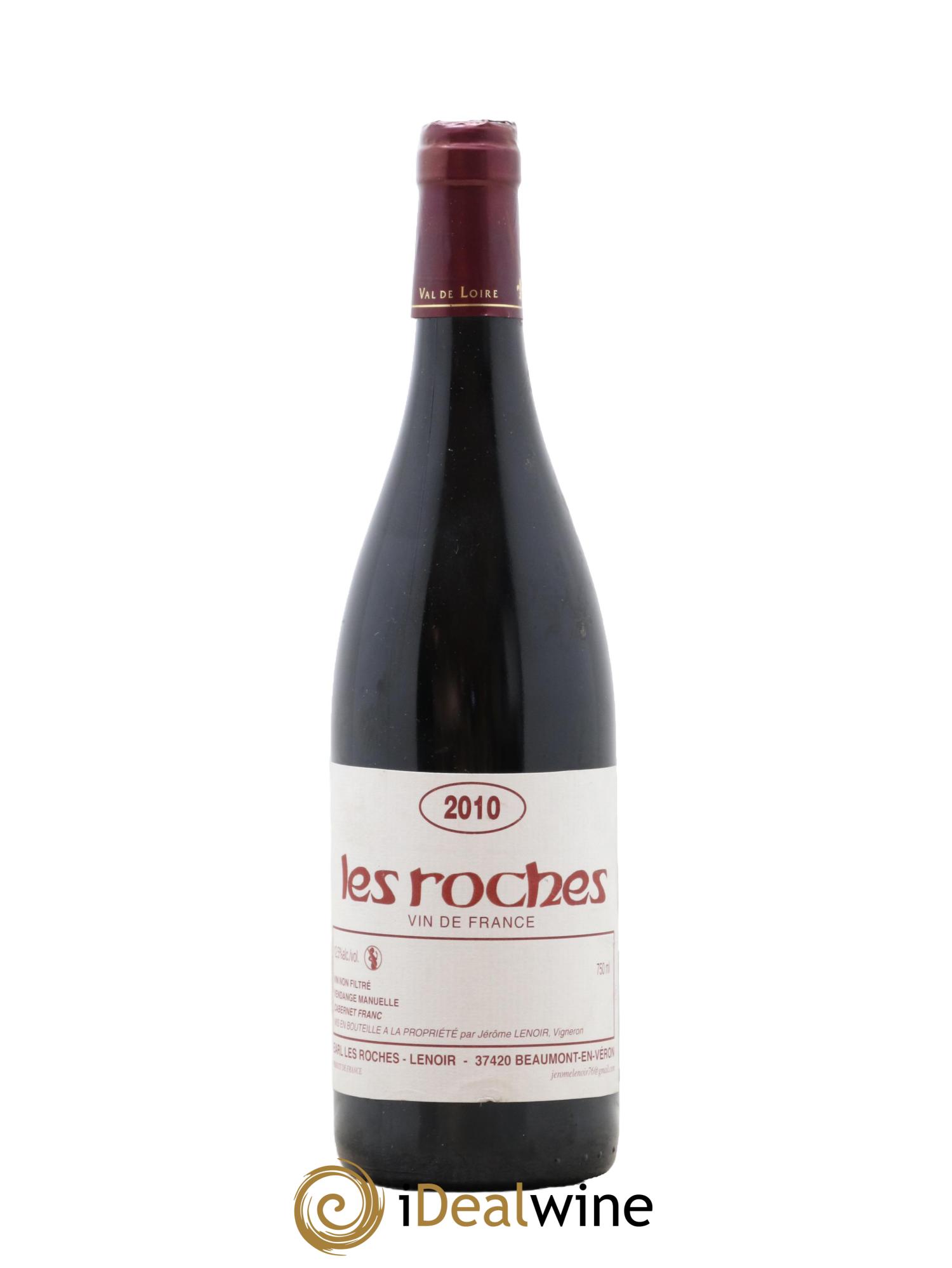 Vin de France Les Roches Lenoir (Domaine) 2010 - Lot de 1 bouteille - 0