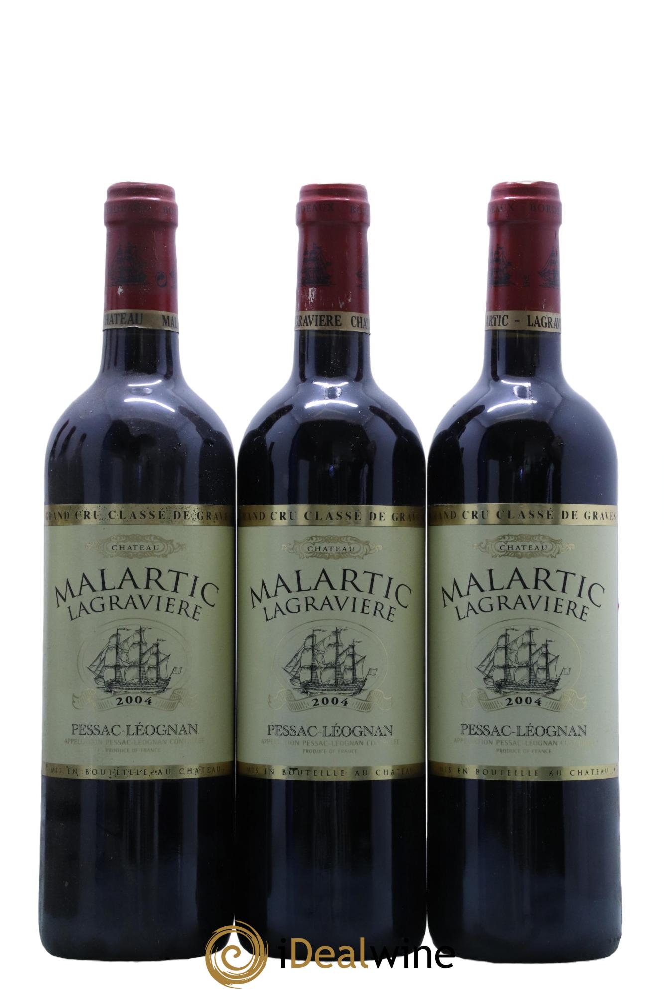 Château Malartic-Lagravière Cru Classé de Graves  2004 - Lot of 12 bottles - 3