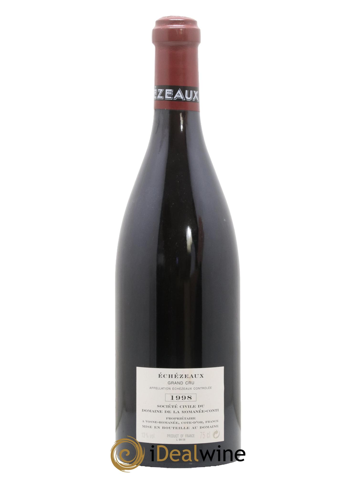 Echezeaux Grand Cru Domaine de la Romanée-Conti 1998 - Posten von 1 Flasche - 1