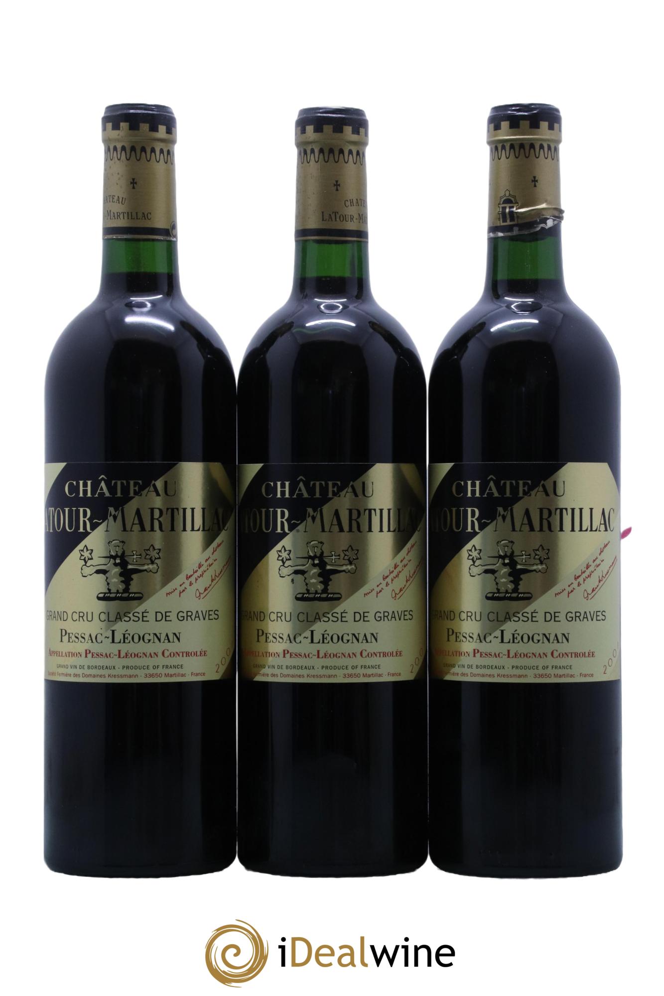 Château Latour-Martillac Cru Classé de Graves  2001 - Posten von 12 Flaschen - 3