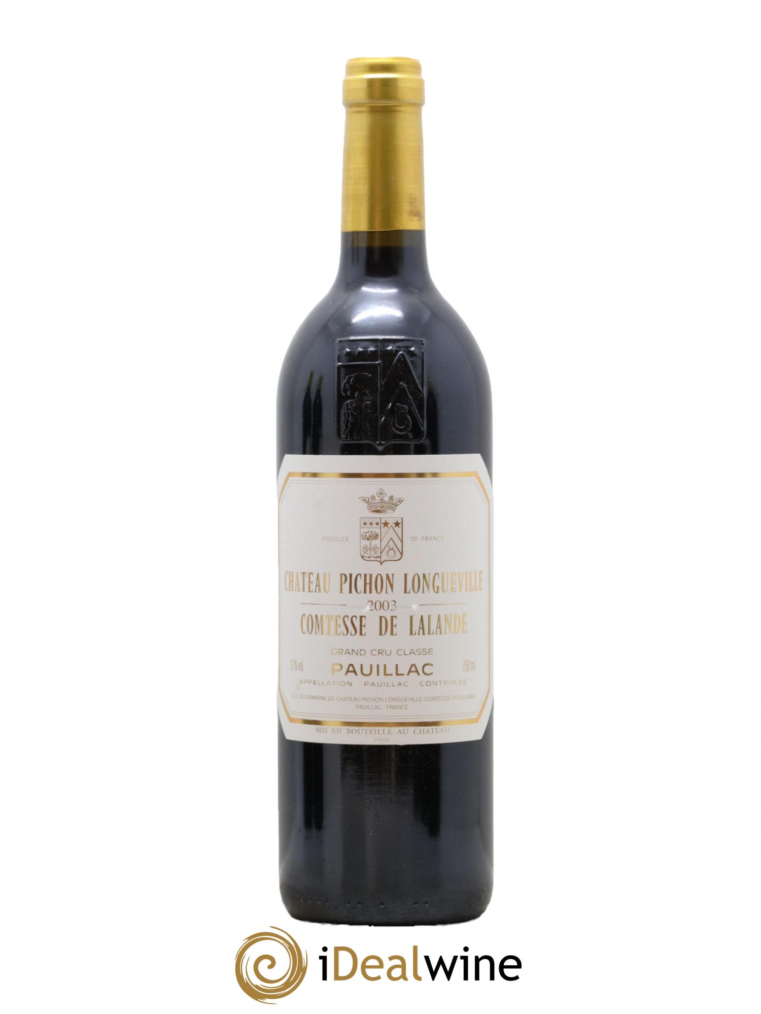 Château Pichon Longueville Comtesse de Lalande 2ème Grand Cru Classé 2003 - Lot of 1 bottle - 0