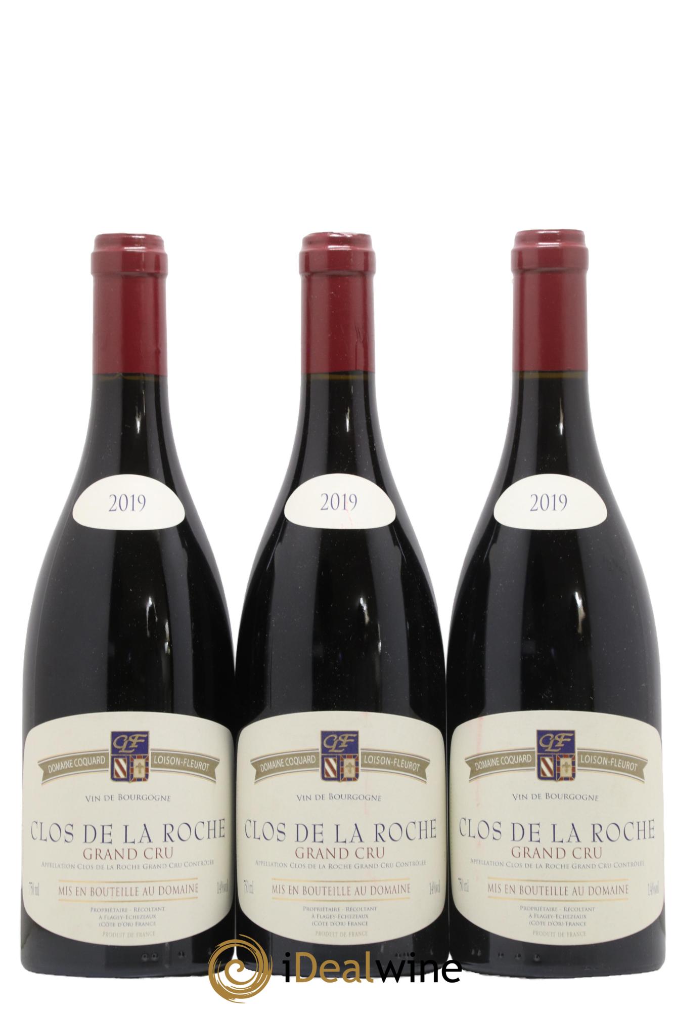 Clos de la Roche Grand Cru Coquard Loison-Fleurot 2019 - Lot de 3 bouteilles - 0