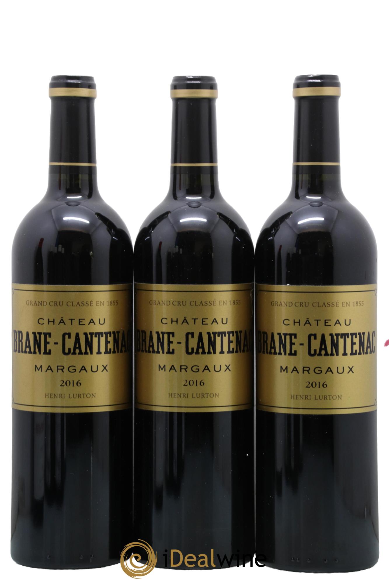 Château Brane Cantenac 2ème Grand Cru Classé 2016 - Lot of 3 bottles - 0