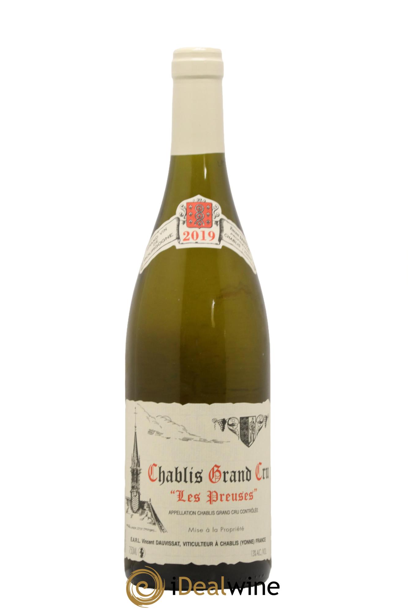 Chablis Grand Cru Les Preuses Vincent Dauvissat (Domaine) 2019 - Lot of 1 bottle - 0