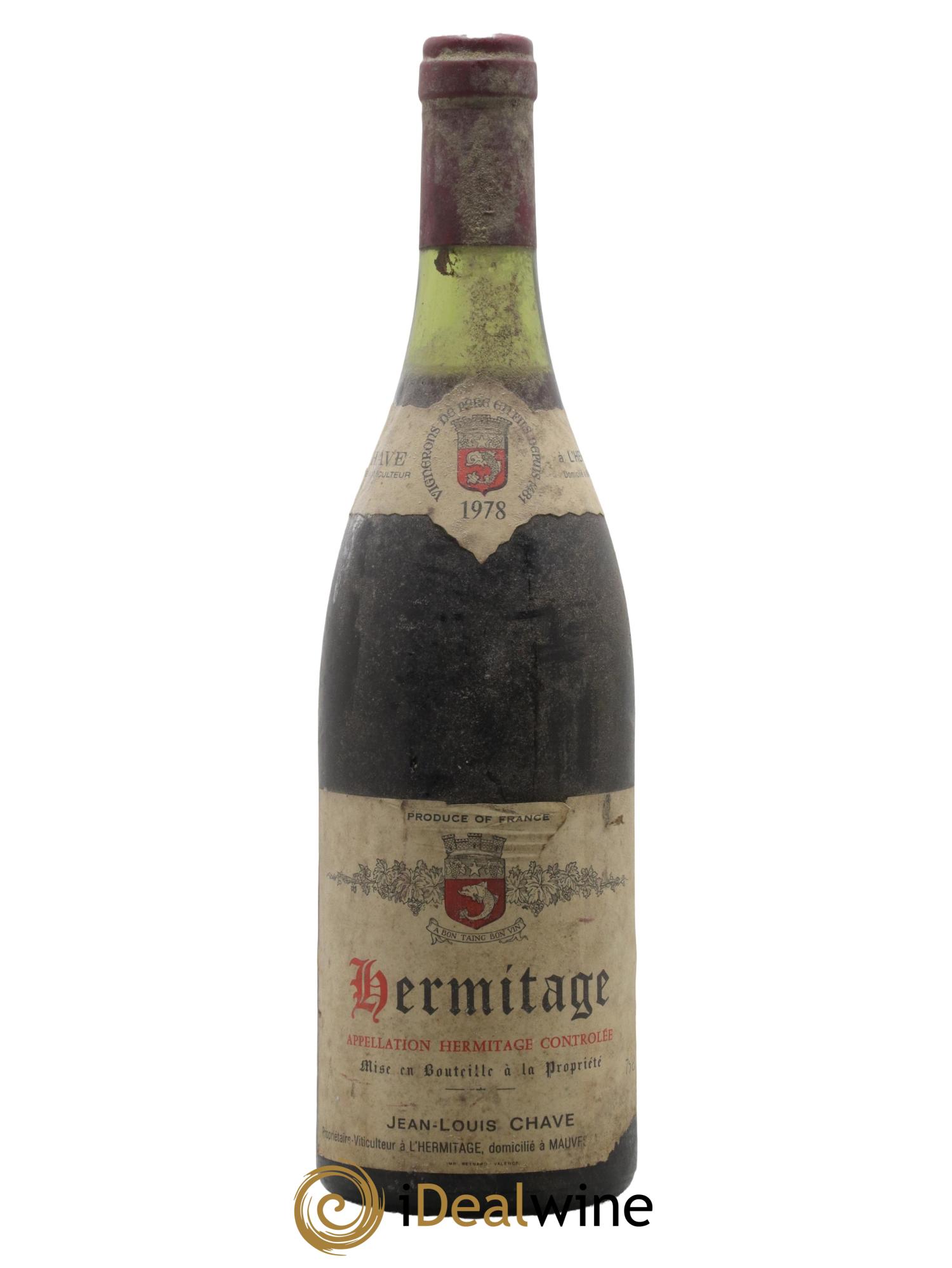 Hermitage Jean-Louis Chave 1978 - Lotto di 1 bottiglia - 0