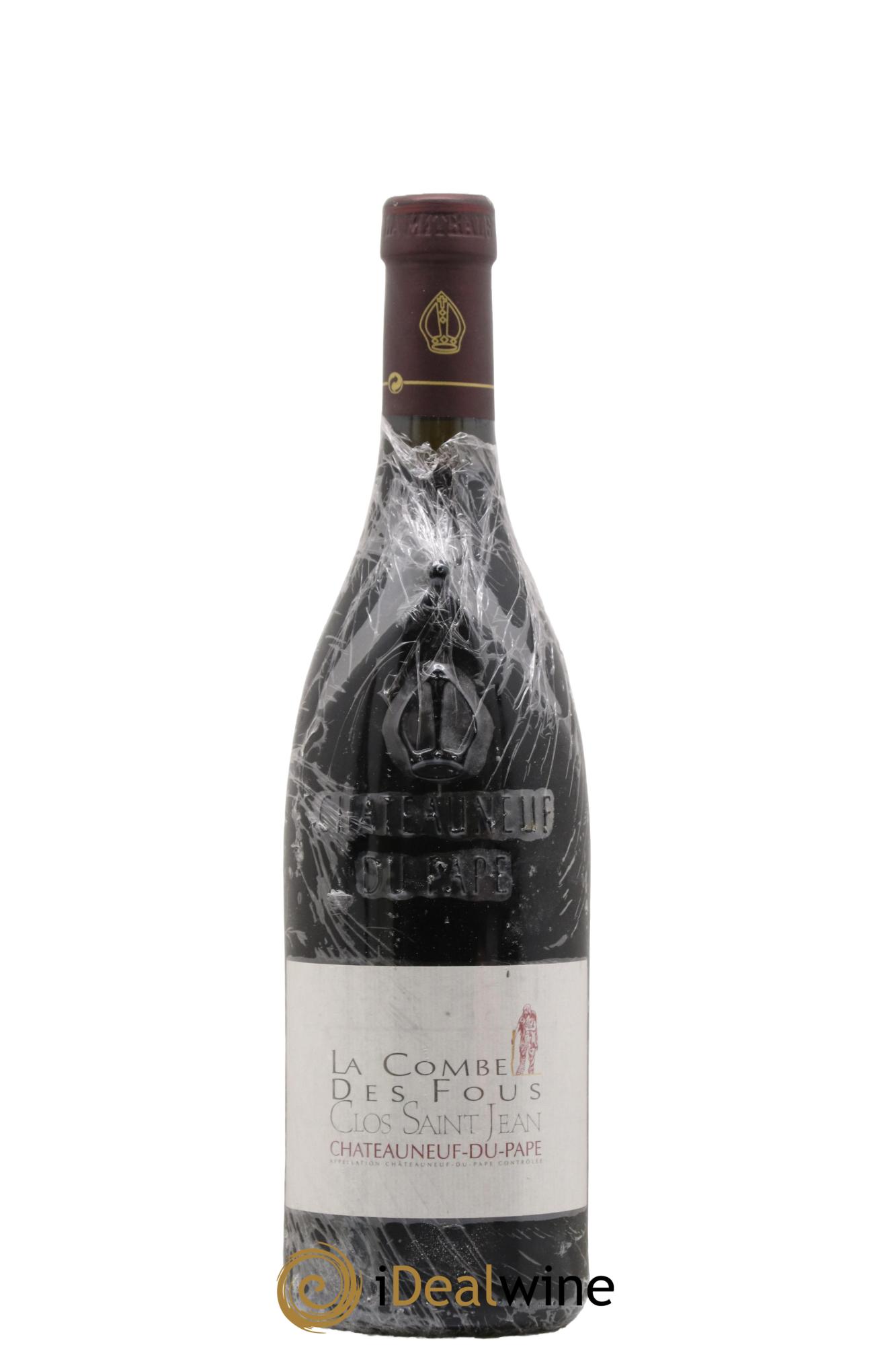 Châteauneuf-du-Pape Clos Saint-Jean La Combe des Fous Pascal et Vincent Maurel 2012 - Posten von 1 Flasche - 0