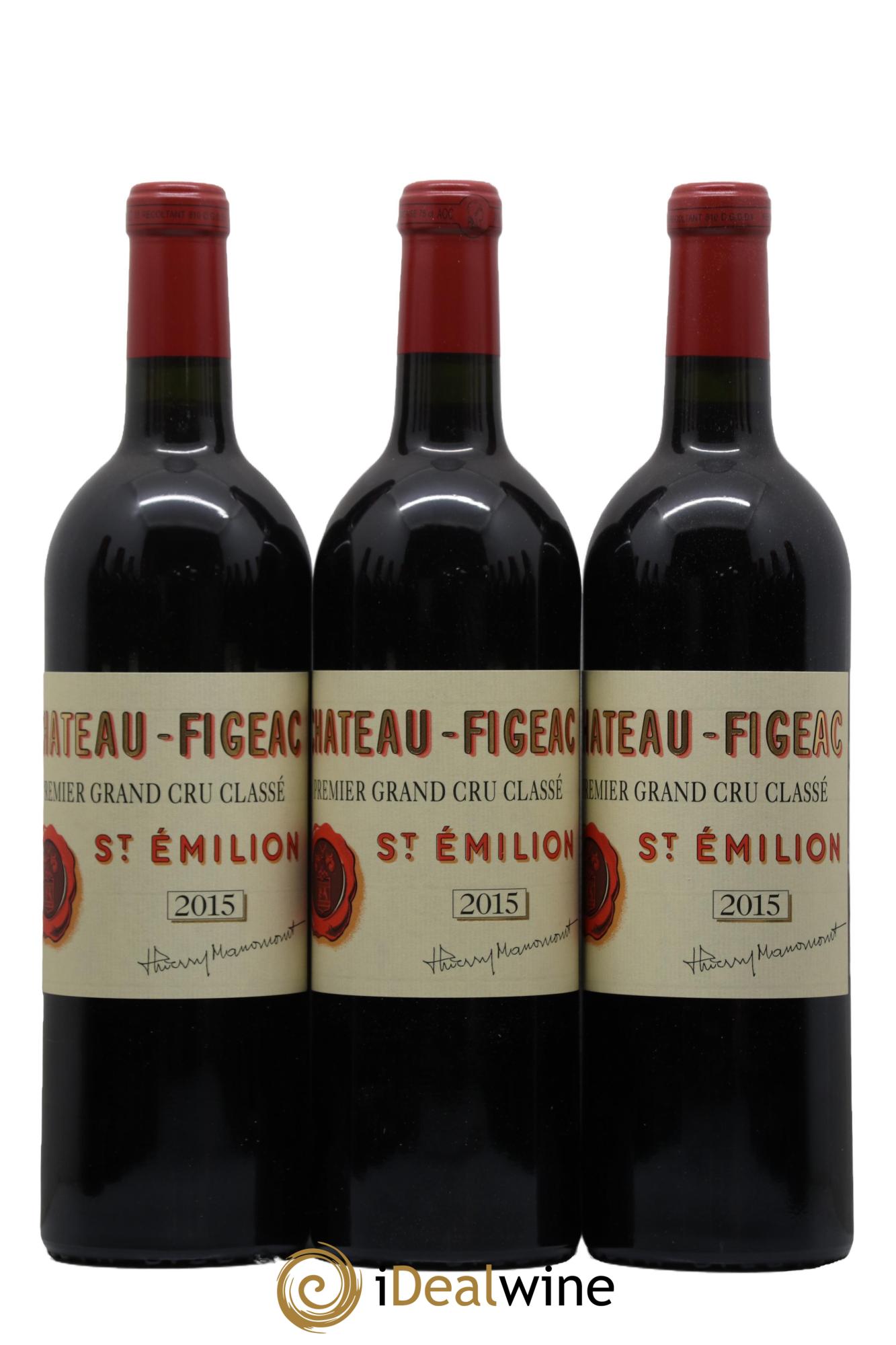 Château Figeac 1er Grand Cru Classé A 2015 - Lot de 12 bouteilles - 1