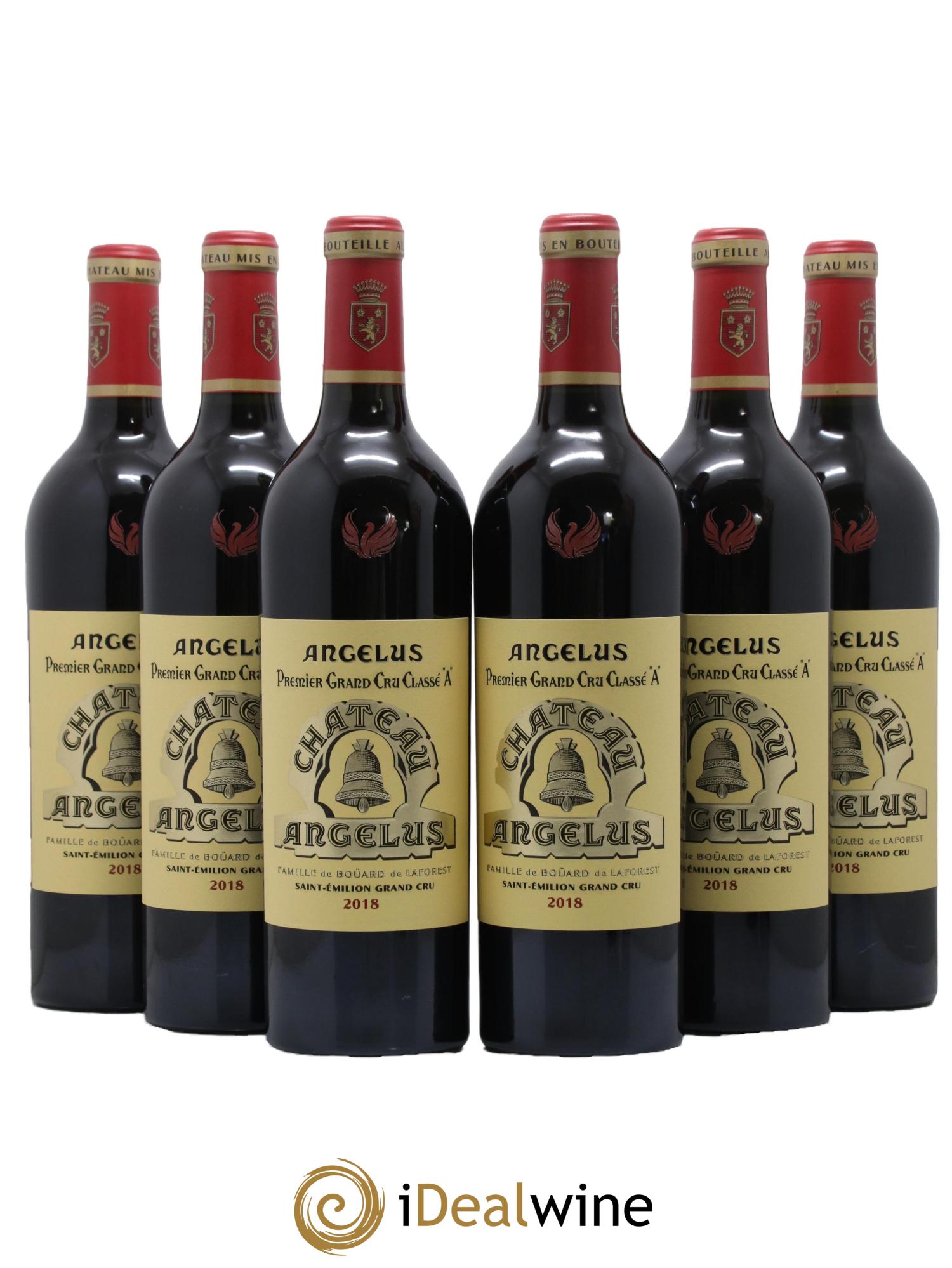 Château Angélus 1er Grand Cru Classé A 2018 - Lot of 6 bottles - 0