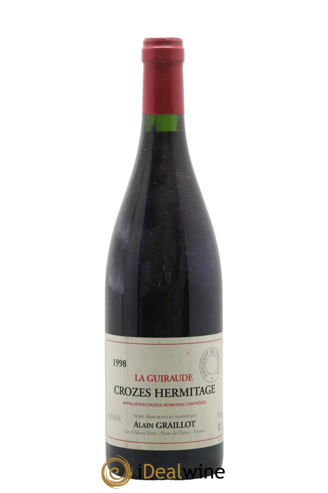 Crozes-Hermitage La Guiraude Domaine Graillot 1998 - Lotto di 1 bottiglia - 0