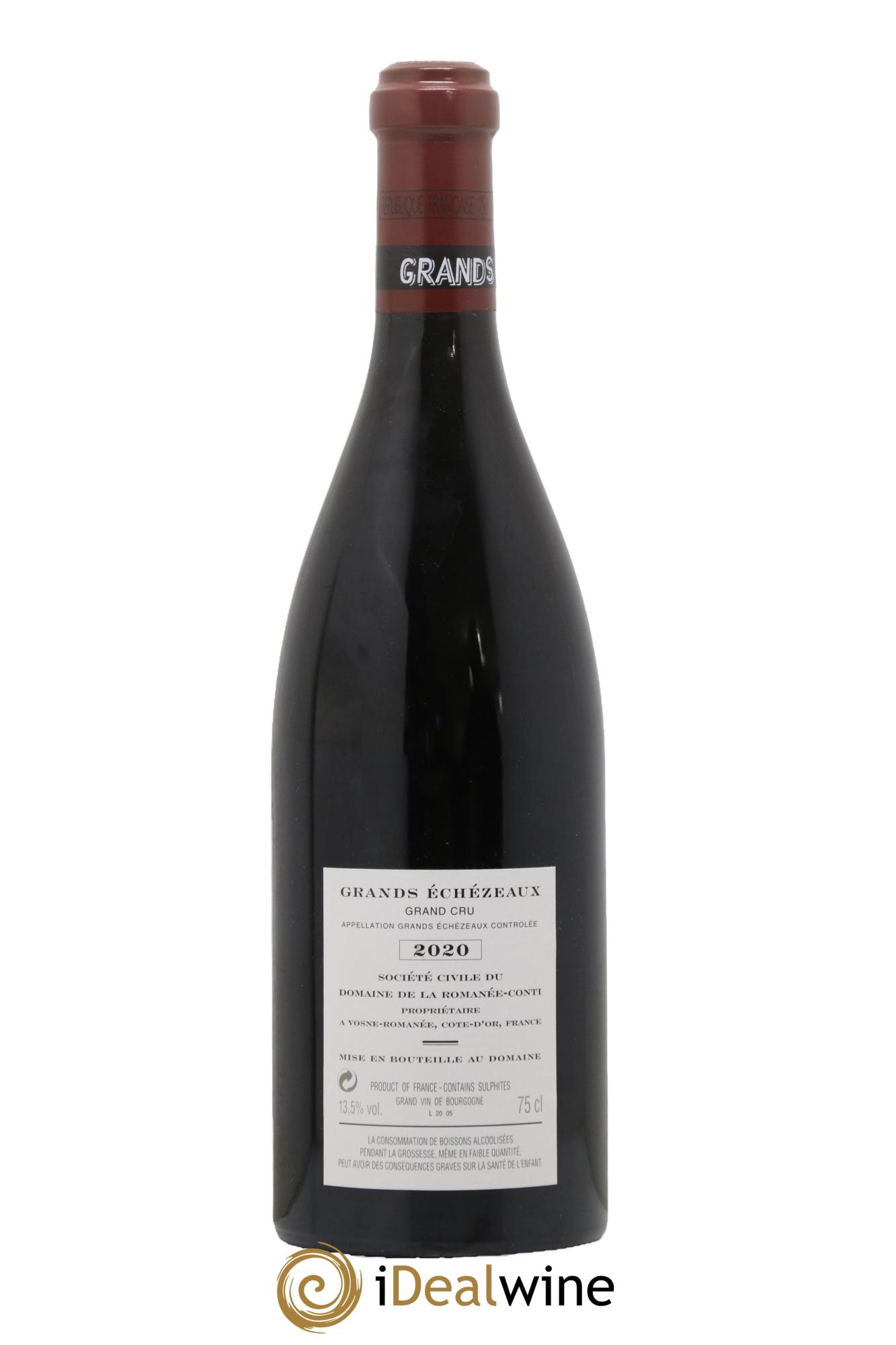 Grands-Echezeaux Grand Cru Domaine de la Romanée-Conti 2020 - Lot de 1 bouteille - 1