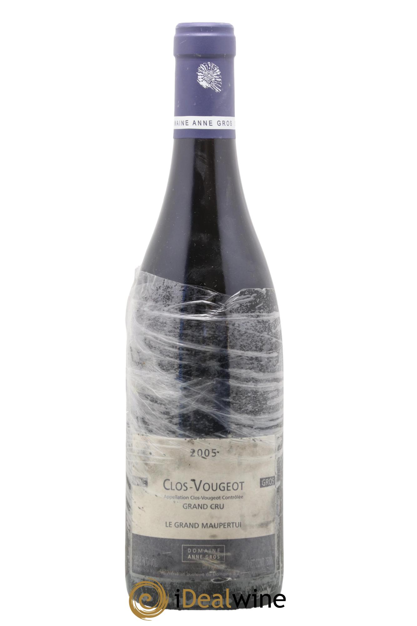 Clos de Vougeot Grand Cru Le Grand Maupertui Anne Gros 2005 - Lot of 1 bottle - 0