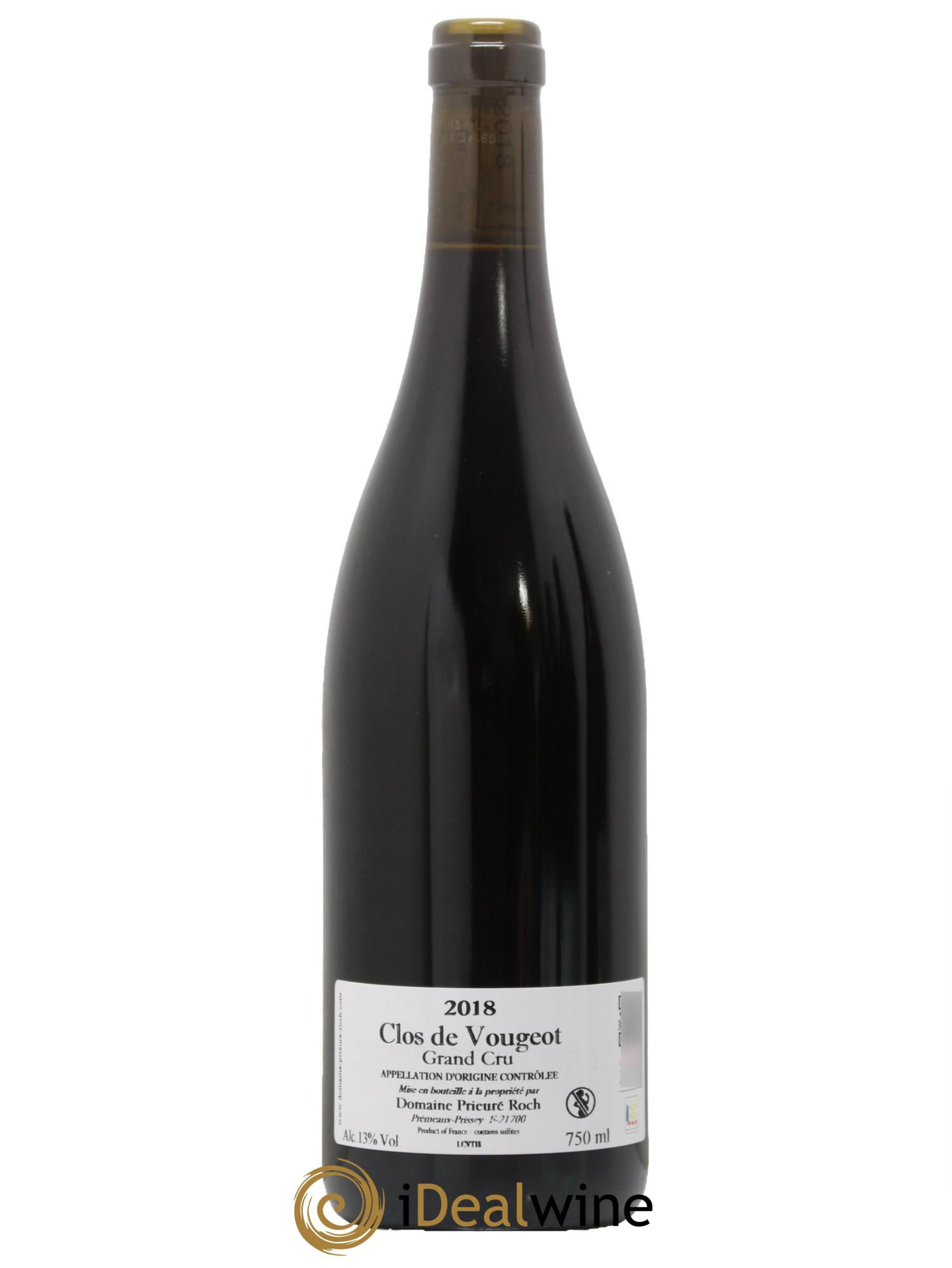 Clos de Vougeot Grand Cru Prieuré Roch 2018 - Lotto di 1 bottiglia - 1