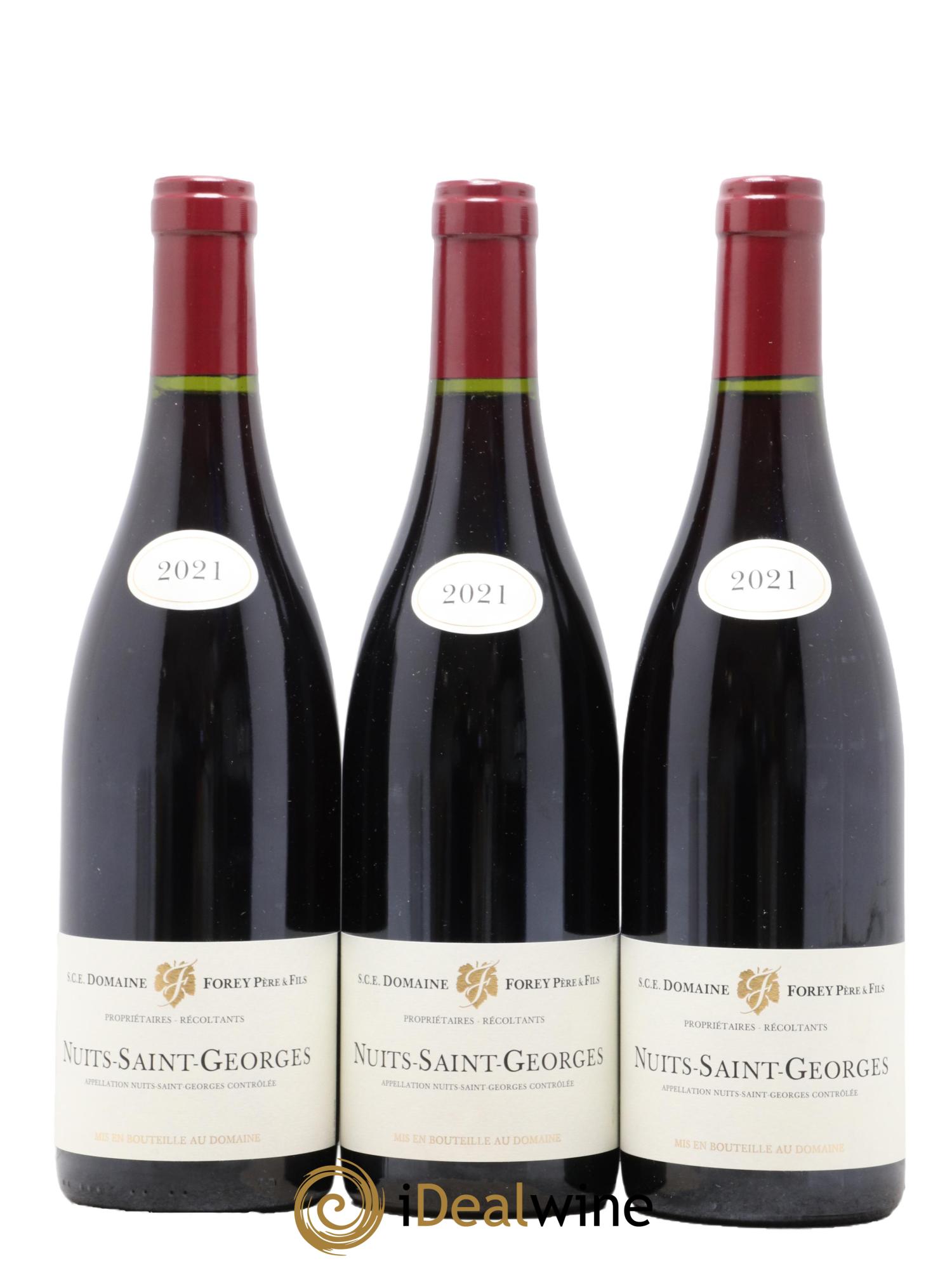 Nuits Saint-Georges Forey Père et Fils (Domaine) 2021 - Lot of 3 bottles - 0