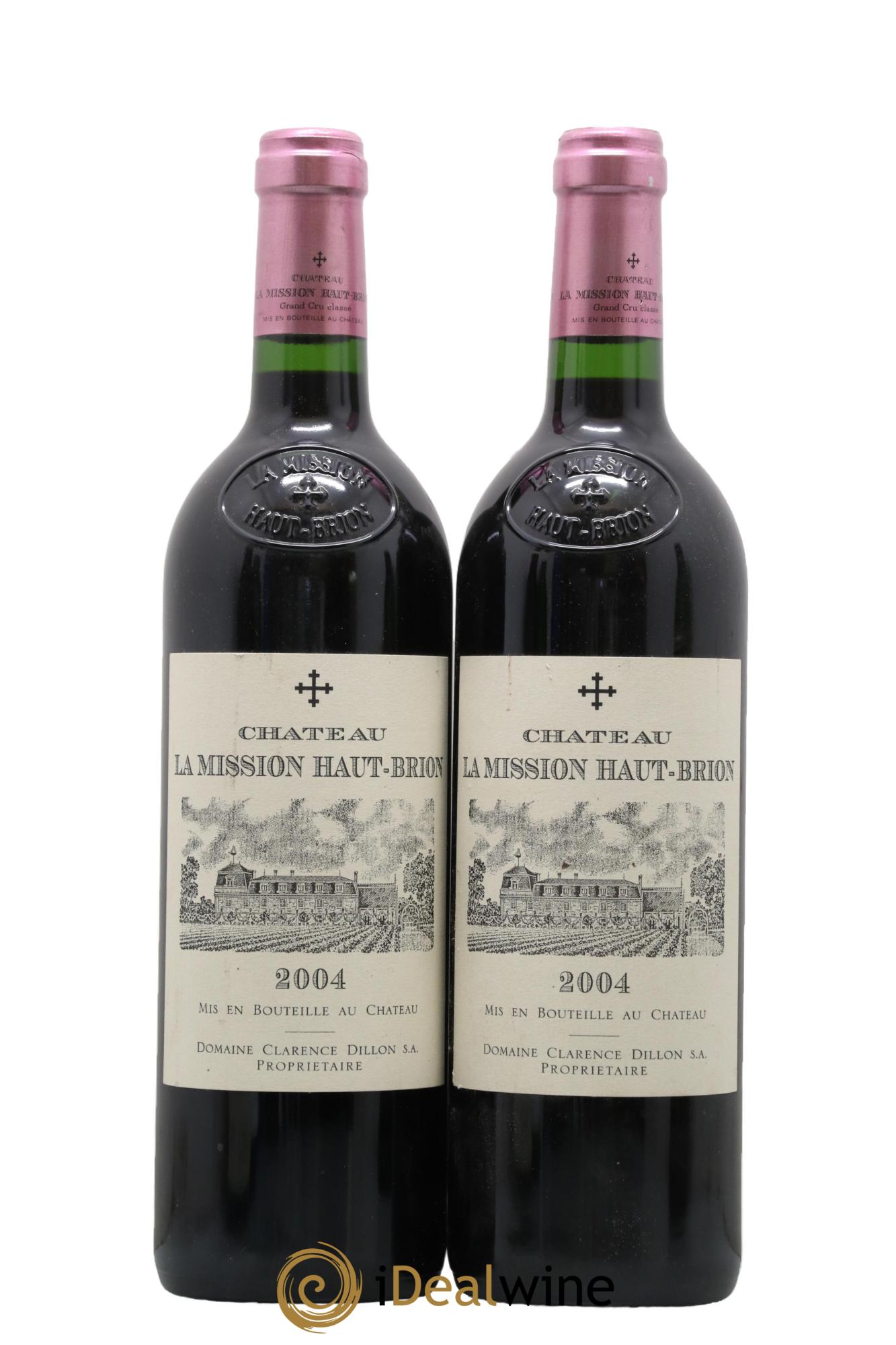 Château la Mission Haut-Brion Cru Classé de Graves 2004 - Lot of 2 bottles - 0