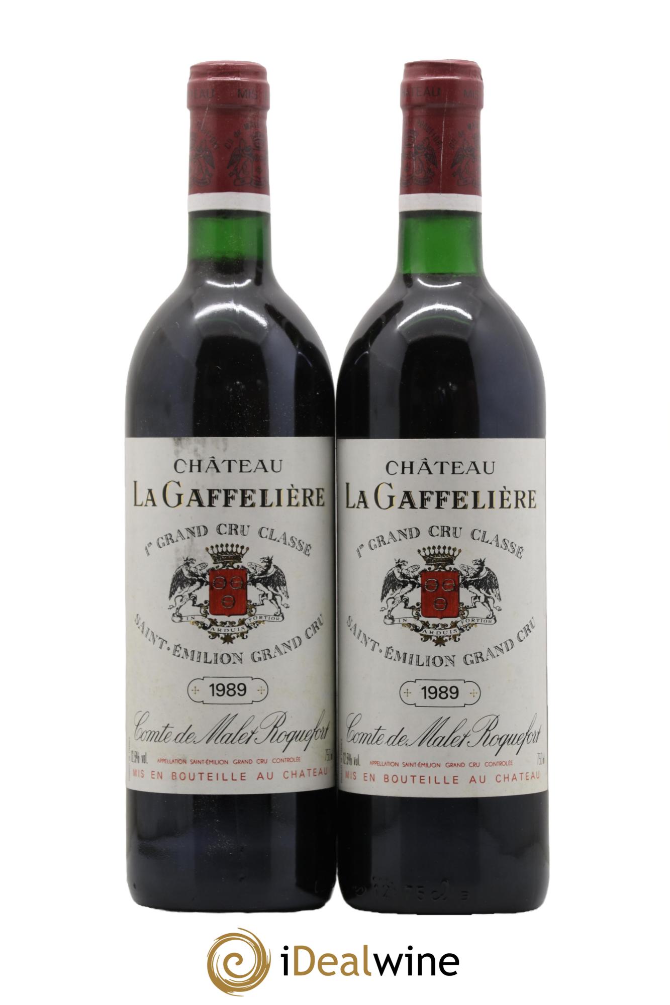 Château la Gaffelière 1er Grand Cru Classé B 1989 - Lot de 2 bouteilles - 0