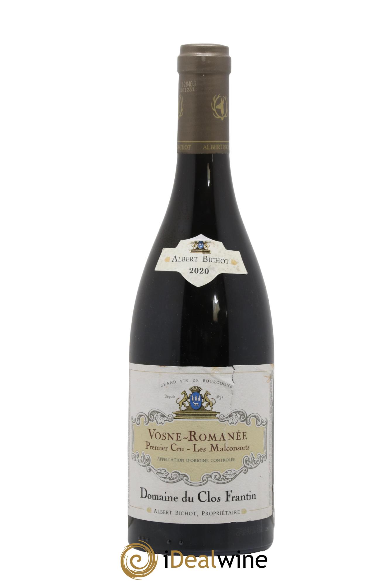 Vosne-Romanée 1er Cru Les Malconsorts Clos Frantin - Albert Bichot  2020 - Lot de 1 bouteille - 0