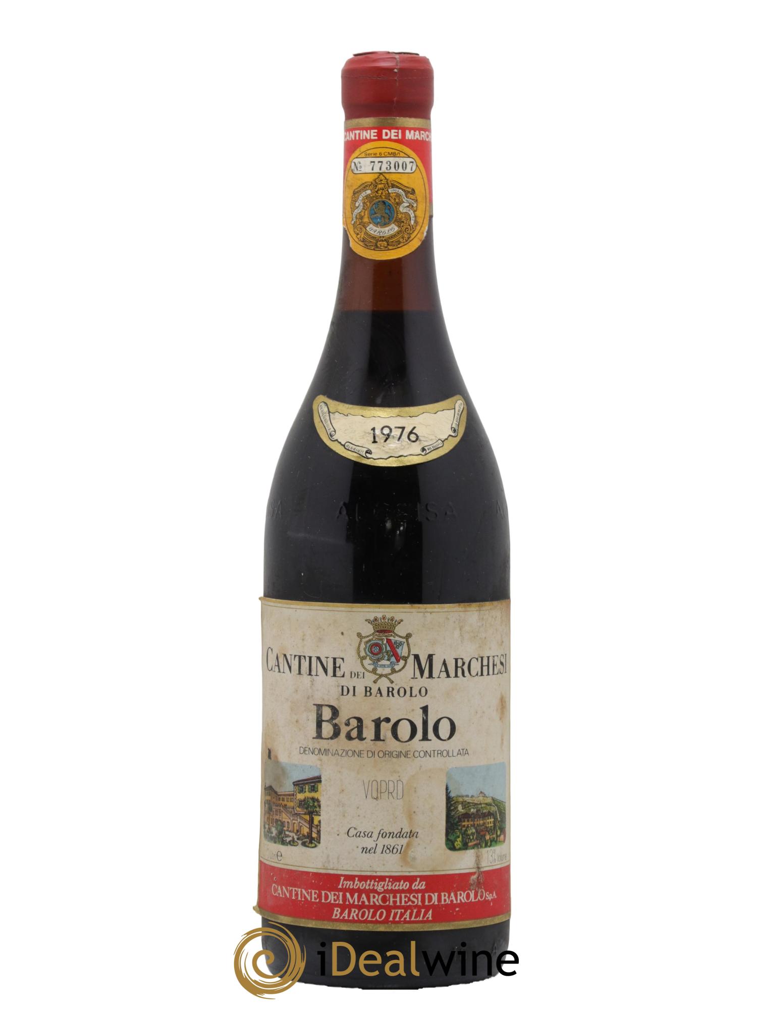 Barolo DOCG Marchesi di Barolo 1976 - Lotto di 1 bottiglia - 0