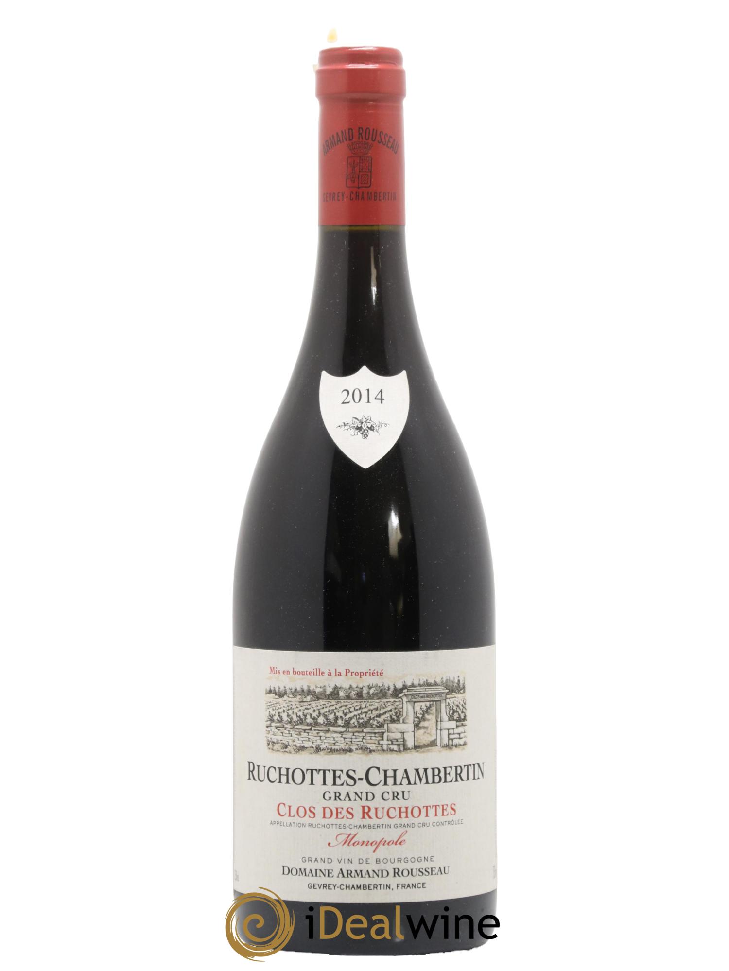 Ruchottes-Chambertin Grand Cru Clos des Ruchottes Armand Rousseau (Domaine) 2014 - Lot de 1 bouteille - 0