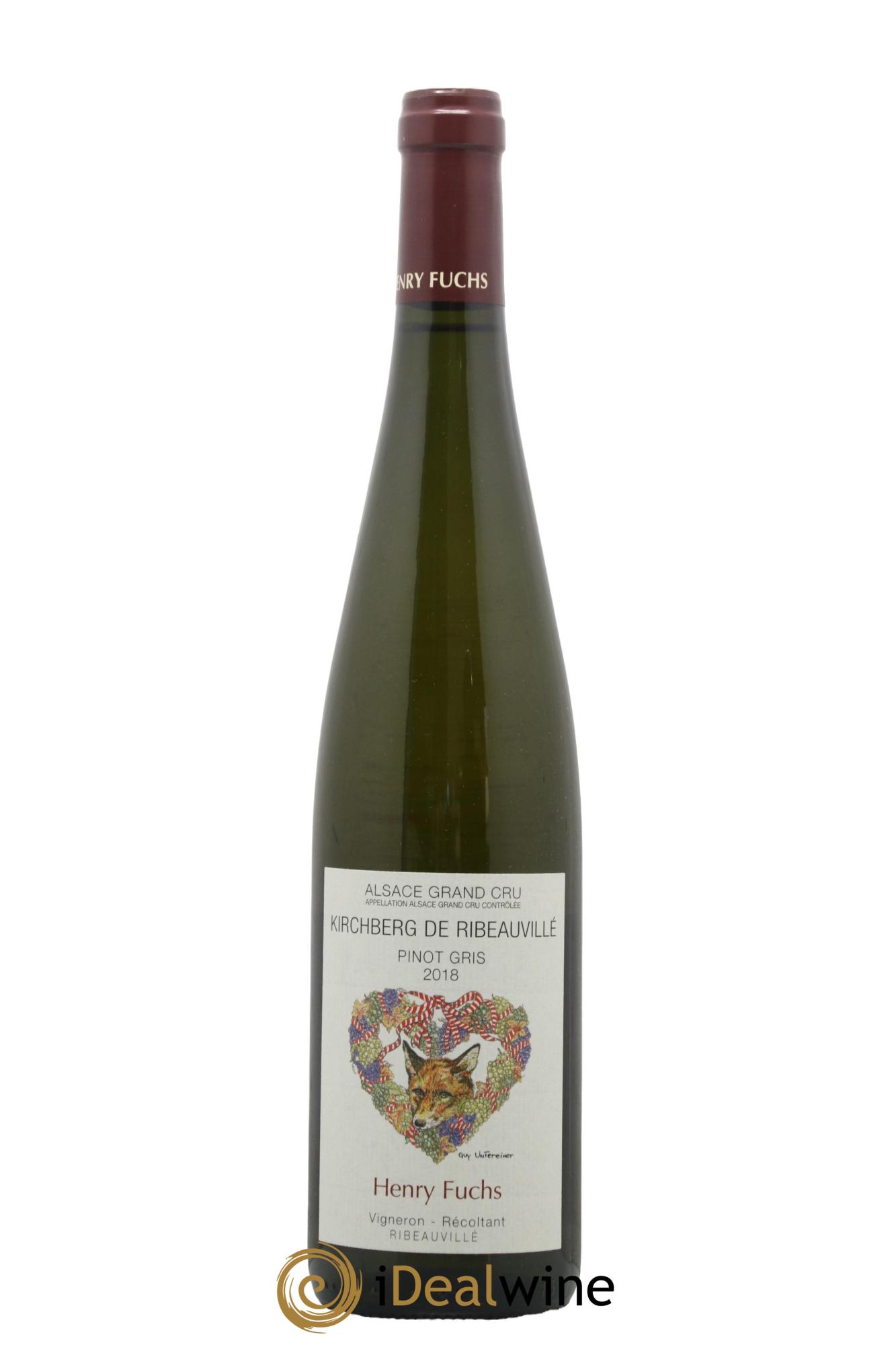 Alsace Pinot Gris Grand Cru Kirchberg Domaine Henry Fuchs 2018 - Posten von 1 Flasche - 0