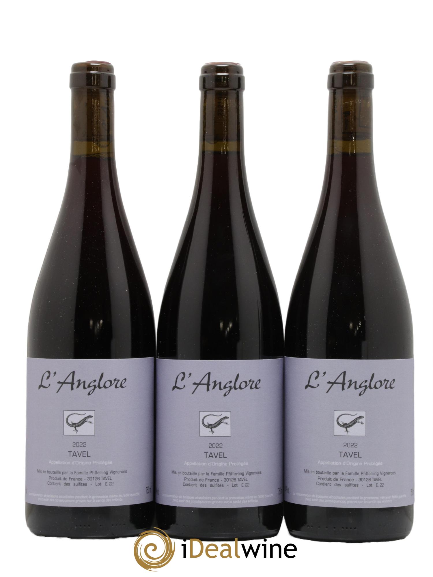 Tavel L'Anglore  2022 - Lot de 3 bouteilles - 0