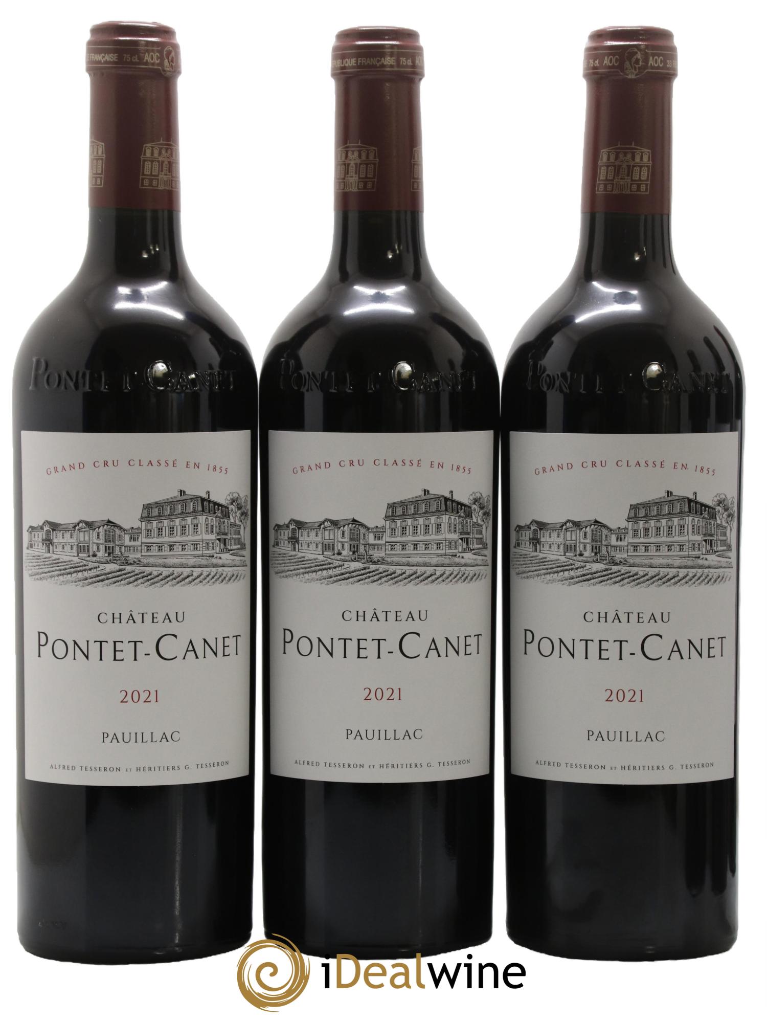 Château Pontet Canet 5ème Grand Cru Classé 2021 - Lot de 6 bouteilles - 1