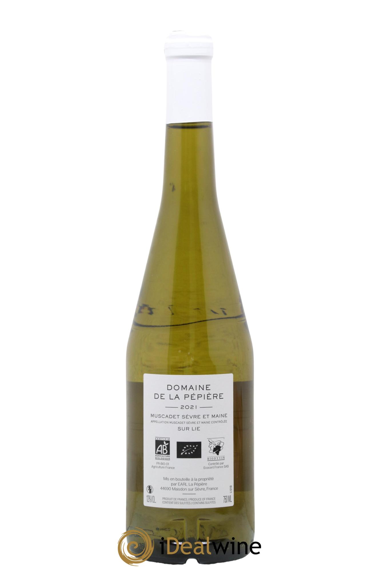 Muscadet-Sèvre-et-Maine Domaine de la Pépière 2021 - Lot of 1 bottle - 1