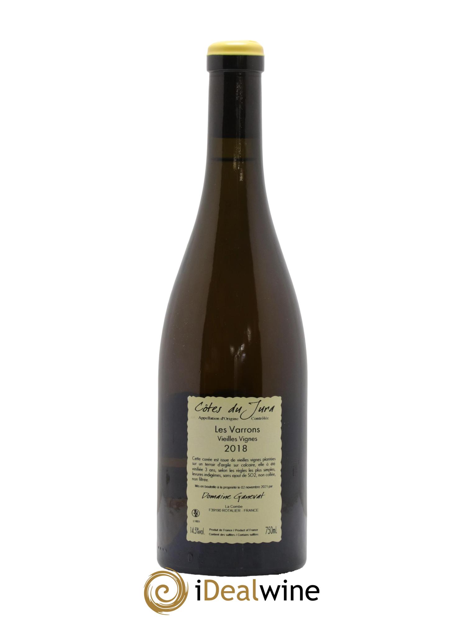 Côtes du Jura Les Varrons Vieilles Vignes Jean-François Ganevat (Domaine) 2018 - Lot of 1 bottle - 1