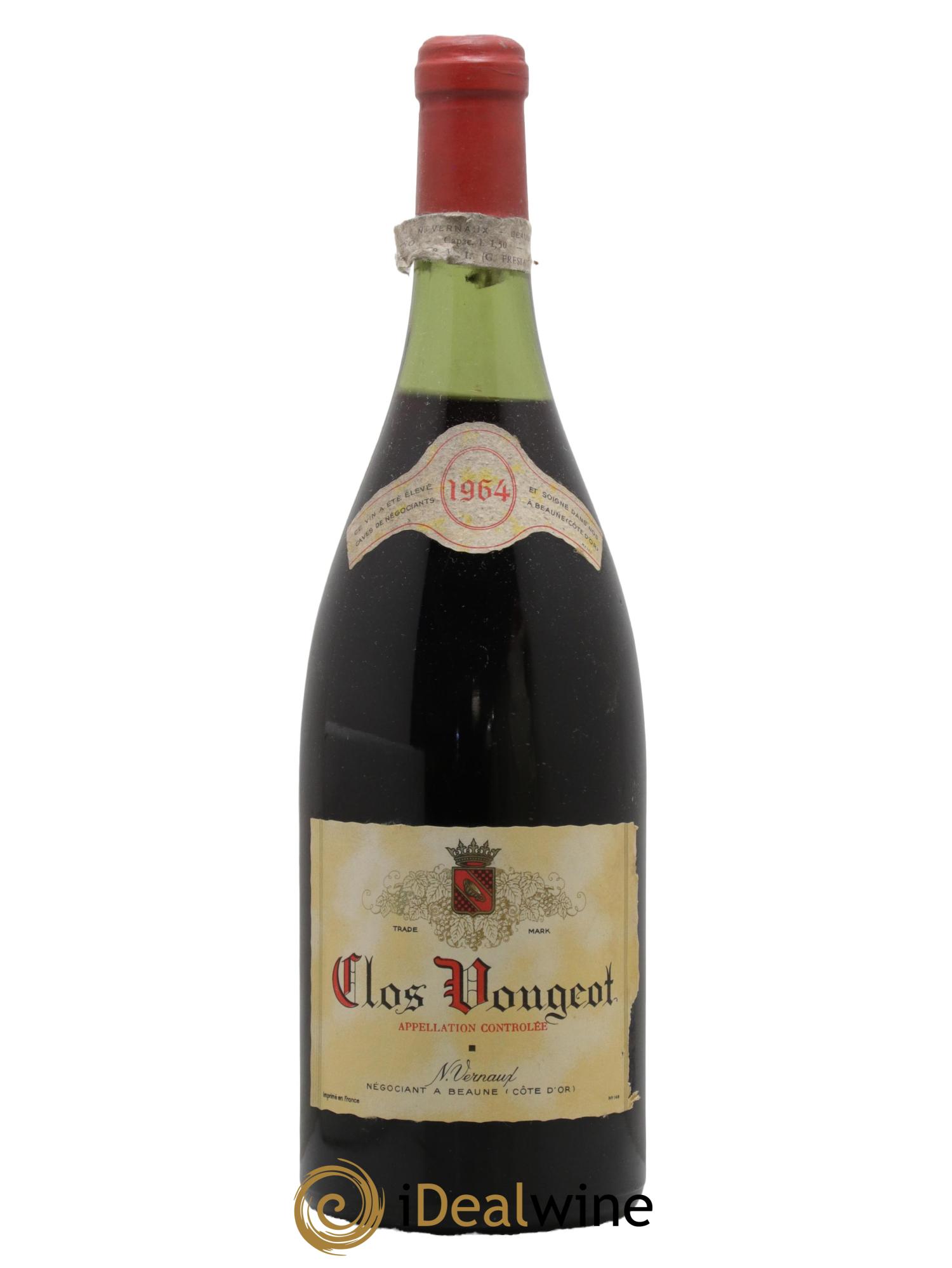 Clos de Vougeot Grand Cru Vernaux 1964 - Lot of 1 magnum - 0