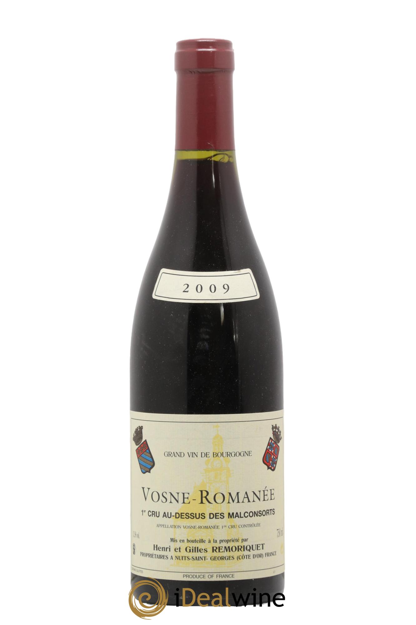 Vosne-Romanée 1er Cru Au Dessus des Malconsorts Gilles Remoriquet 2009 - Lot de 1 bouteille - 0