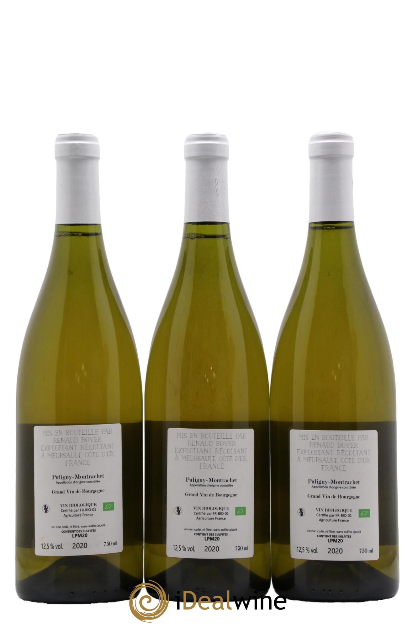 Puligny-Montrachet Les Reuchaux Renaud Boyer 2020 - Lot de 3 bouteilles - 1